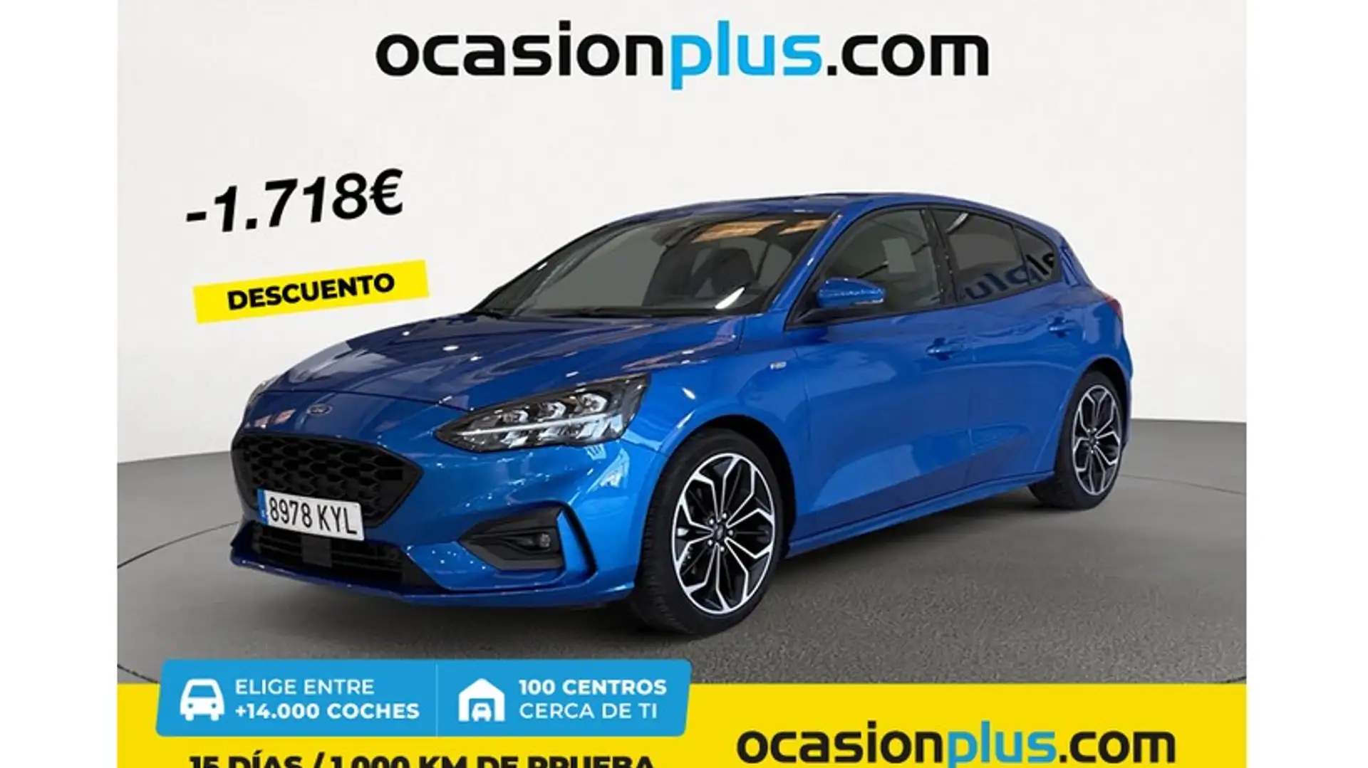 Ford Focus 1.0 Ecoboost Auto-S&S ST-Line 125 Blau - 1