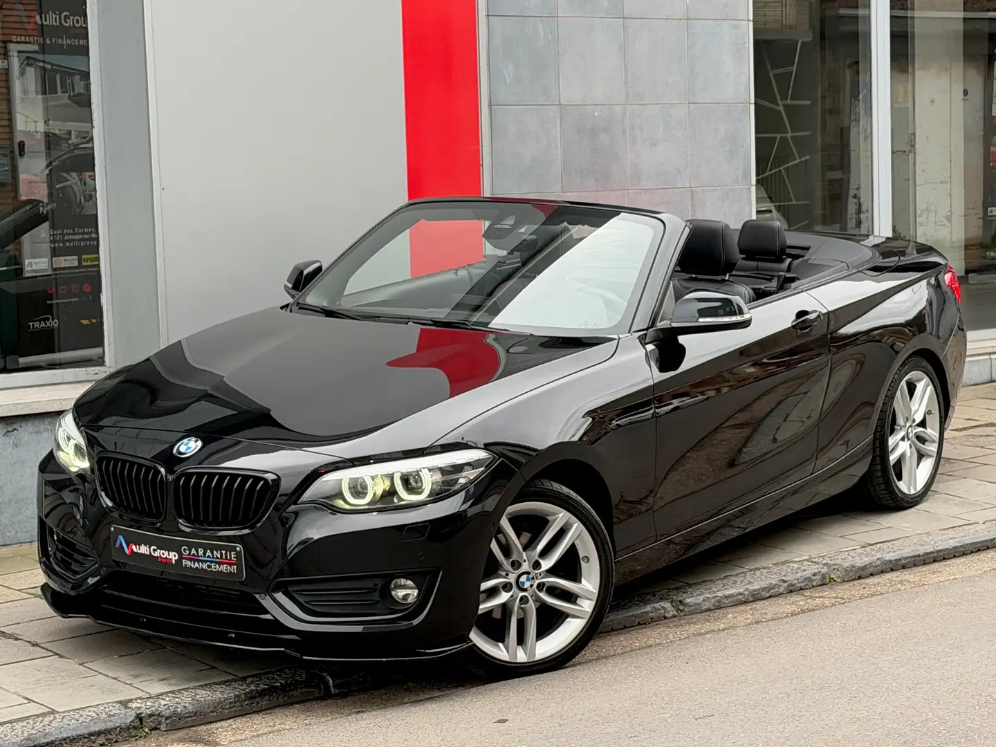 BMW 218 iA CABRIOLET🛑GARANTIE 1an*BT-Auto*Full Option Noir - 1