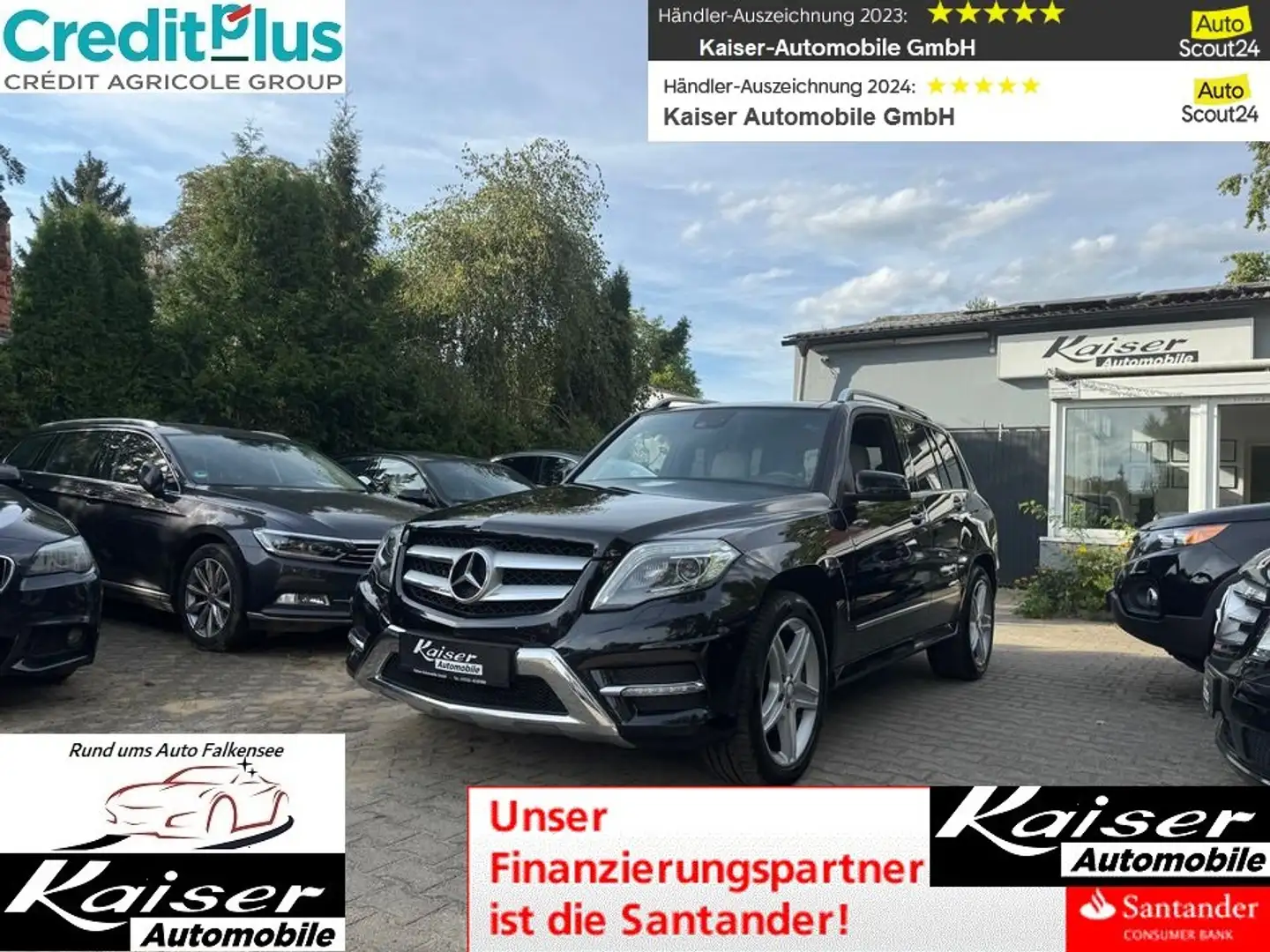 Mercedes-Benz GLK 220 CDI4Matic AMG Paket-1.Besitz-Facelift-AHK-Panorama Noir - 1