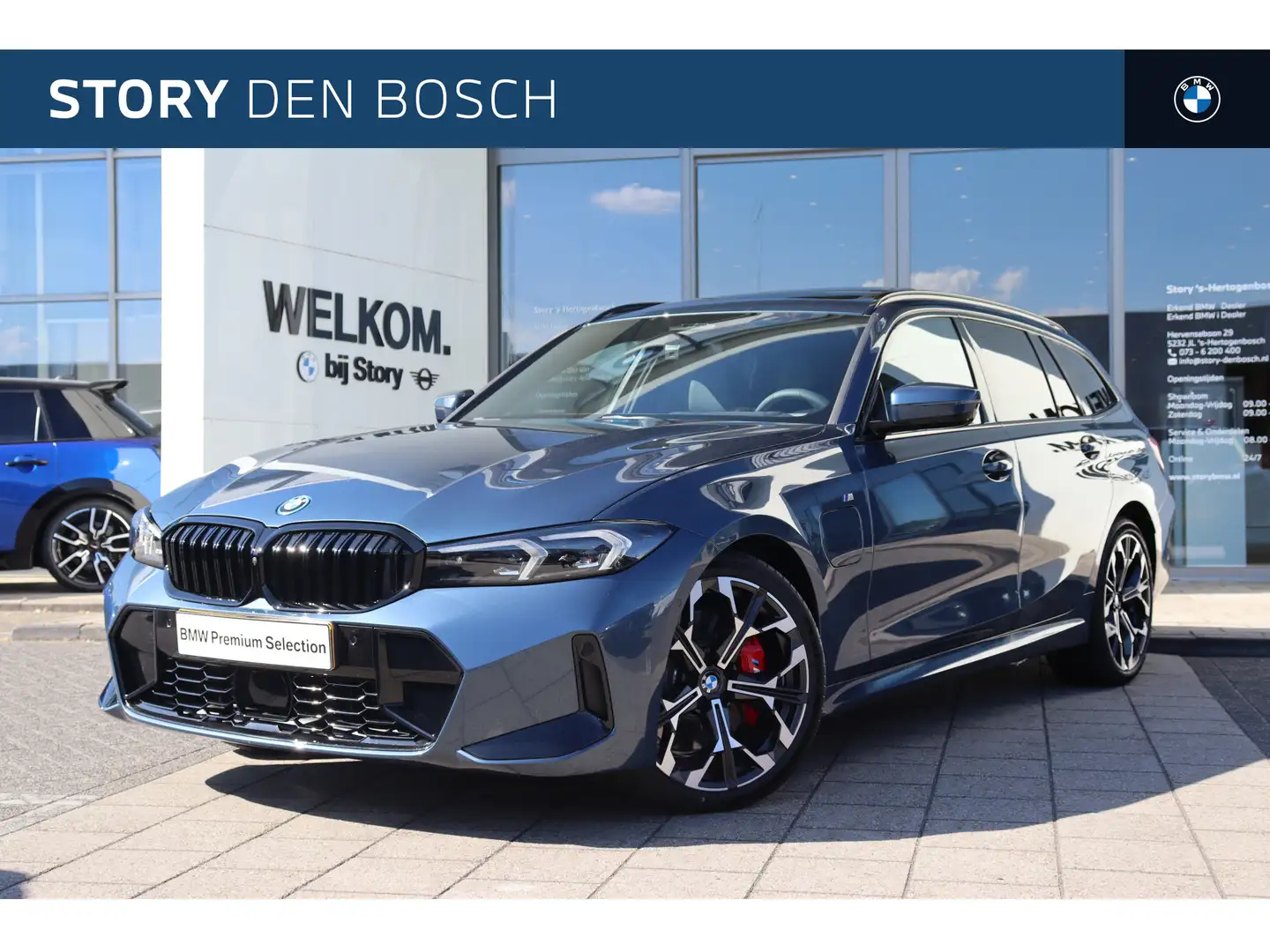 BMW 330 3 Serie Touring 330e High Executive M Sport Automa Bleu - 1