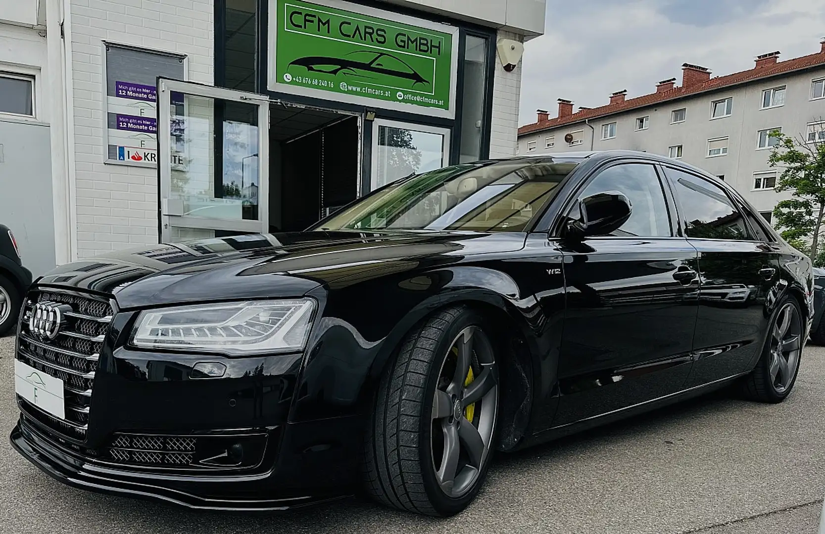 Audi A8 6,3 W12 lang quattro Tiptronic Schwarz - 2
