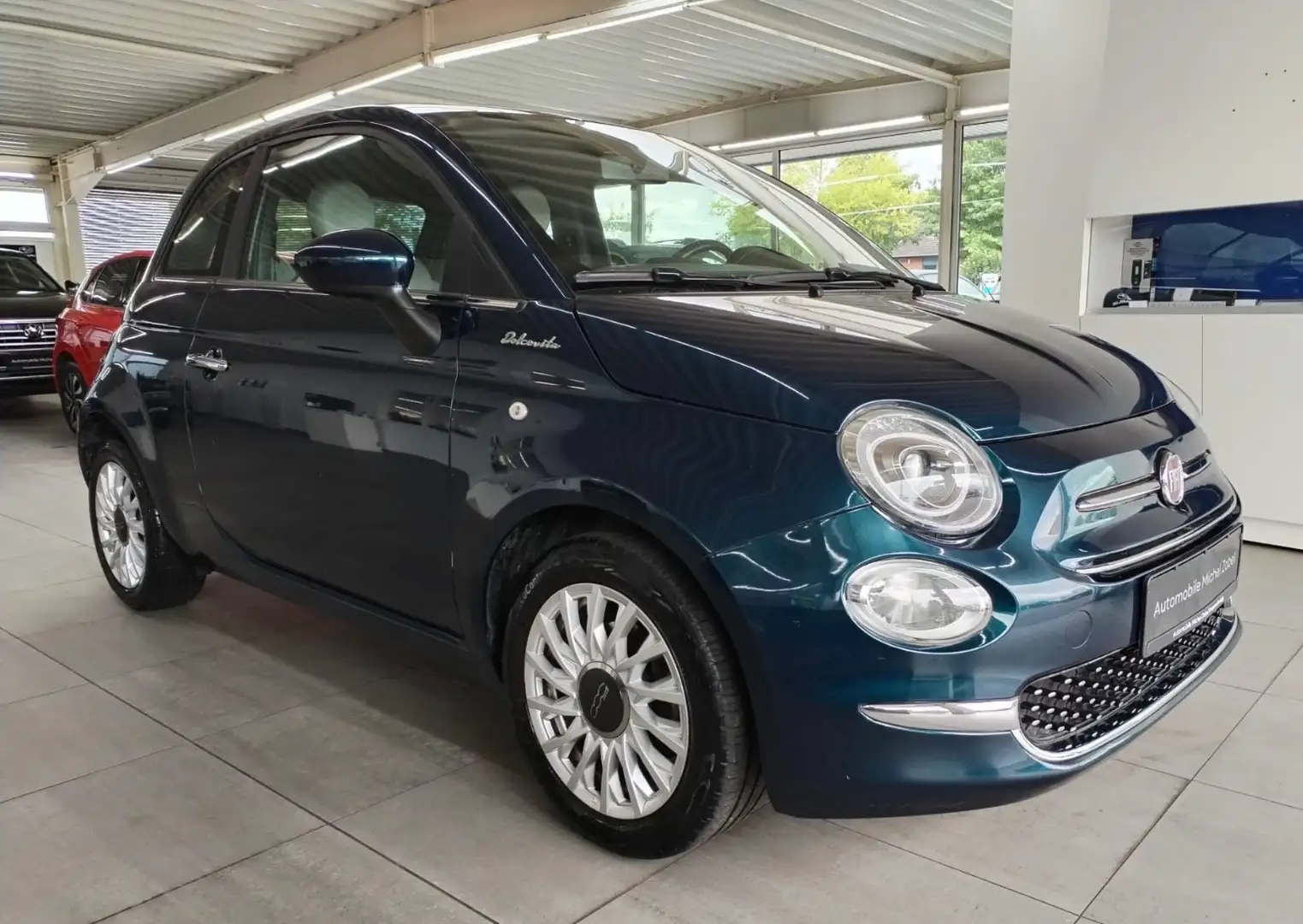 Fiat 500 *DolceVita*Glasdach*App-Con*DAB*LED*TEMPO* Blue - 1