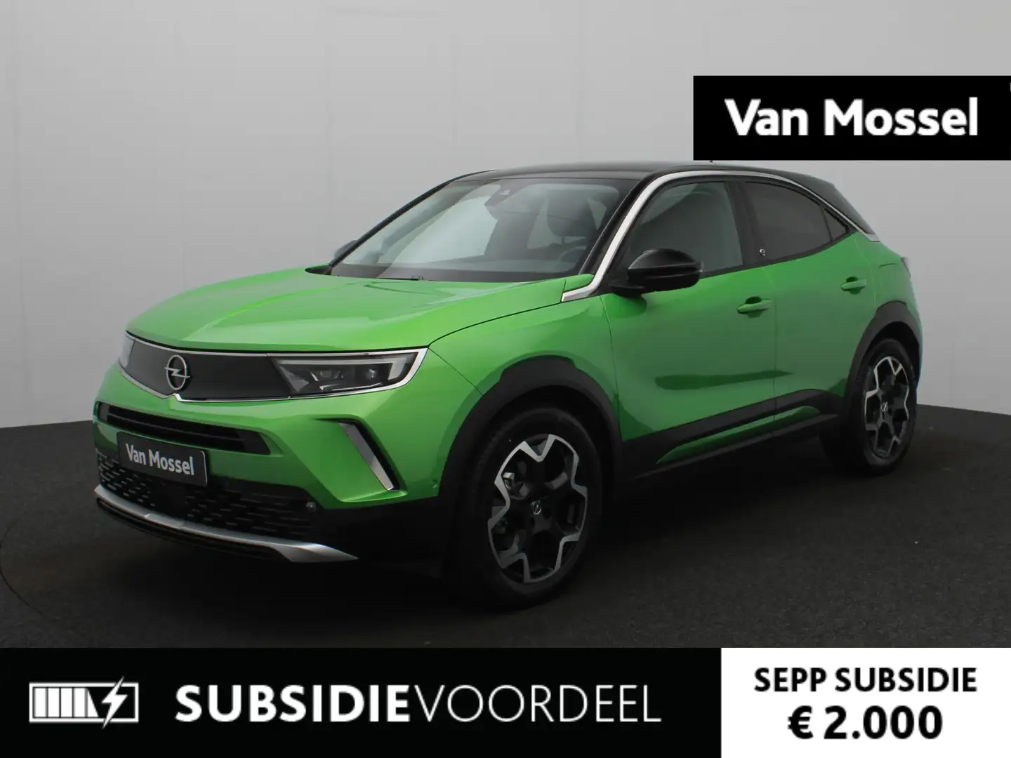 Opel Mokka-E Ultimate | 3-Fase | Camera | Stoel/Stuurverwarming Groen - 1