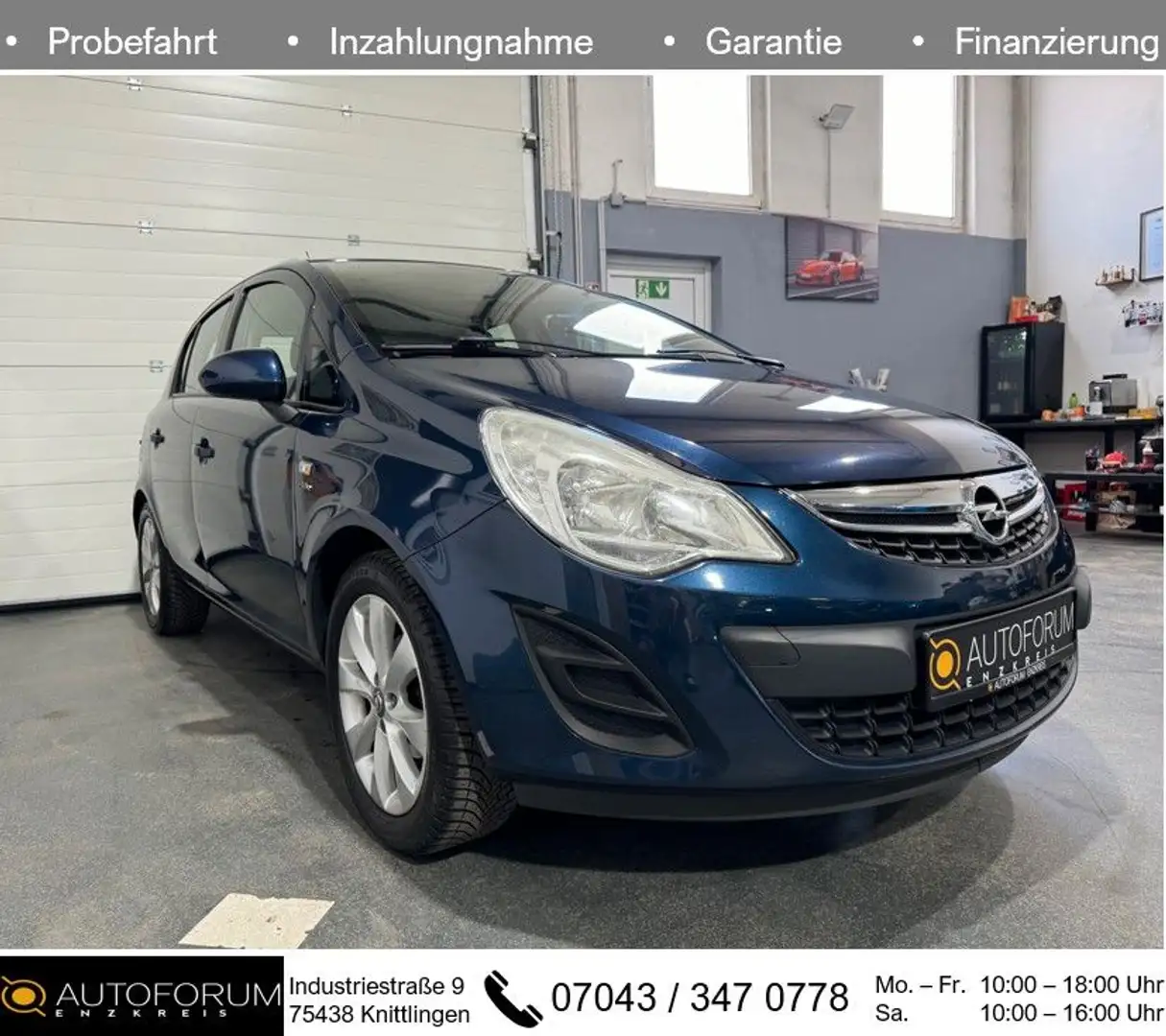 Opel Corsa 1.4 *PDC*SHZ*LHZ Blau - 1