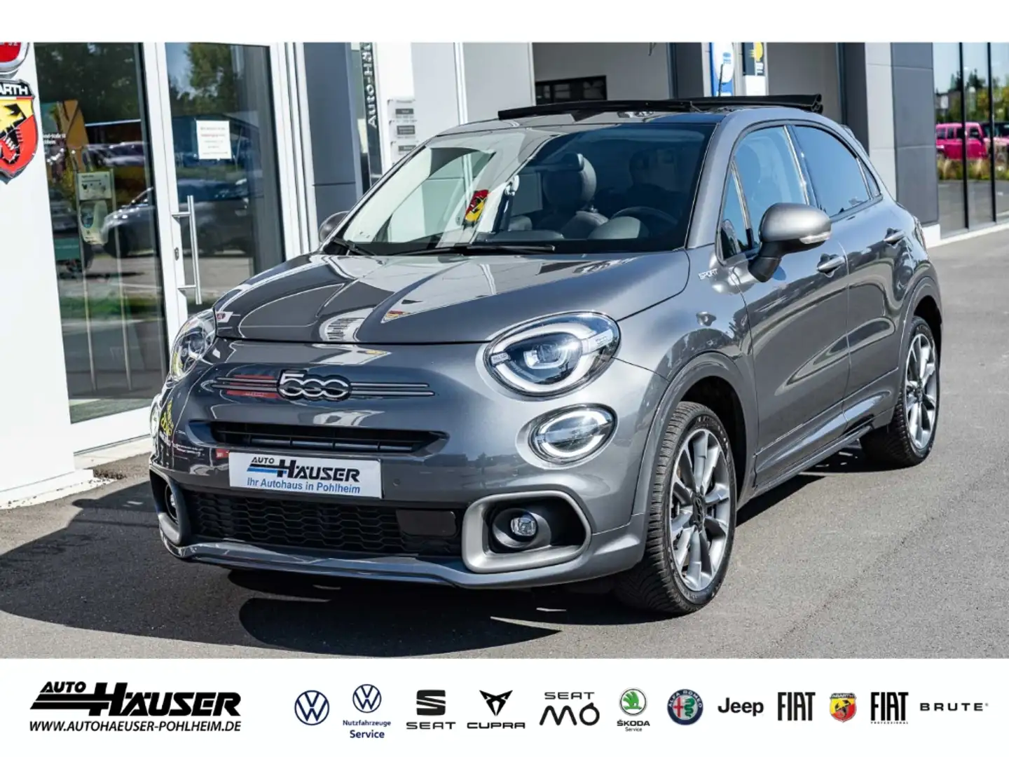 Fiat 500X Dolcevita SPORT MY23 1.5 GSE DCT Hybrid NAVI KAMER Grau - 1