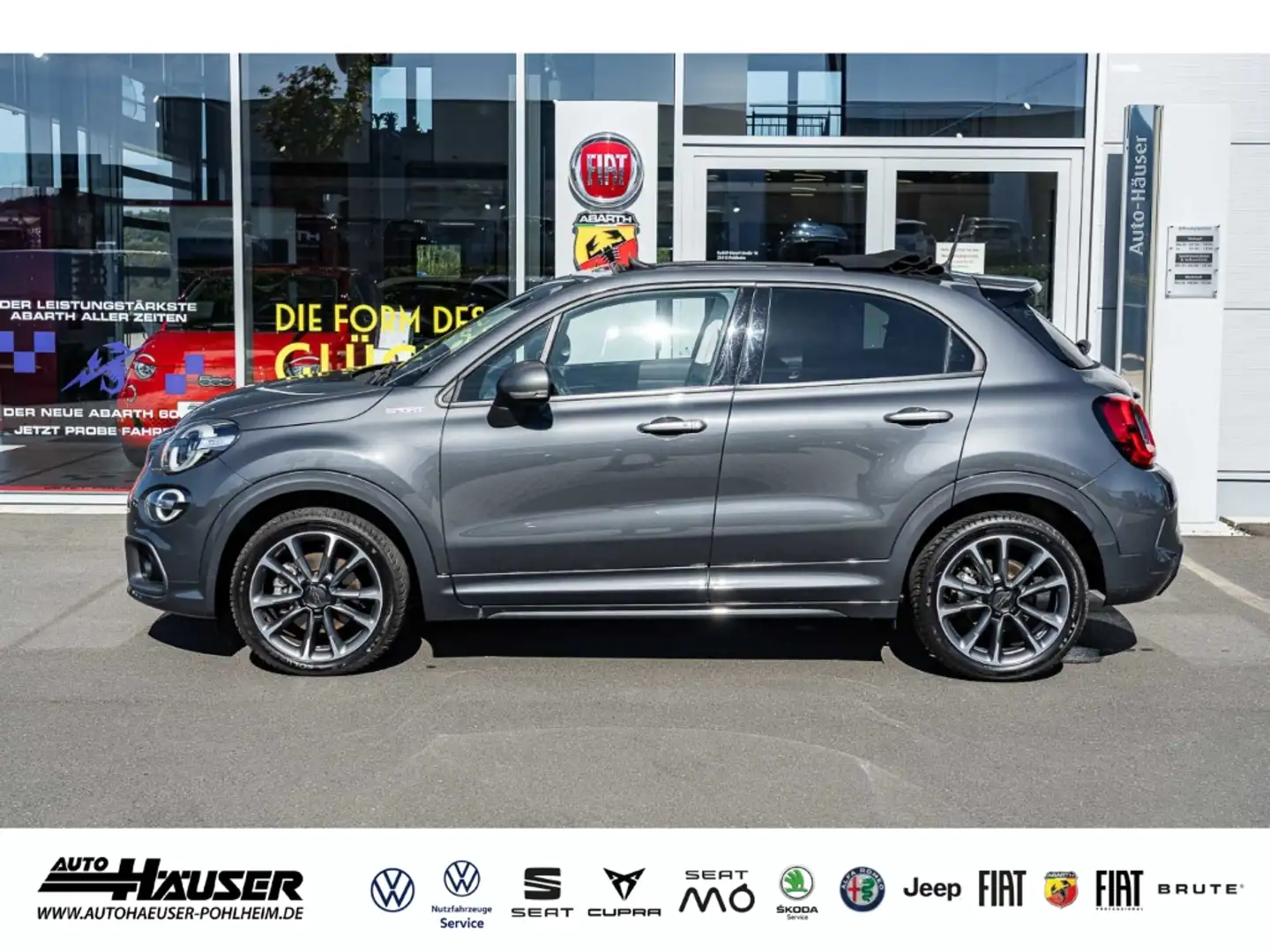 Fiat 500X Dolcevita SPORT MY23 1.5 GSE DCT Hybrid NAVI KAMER Grijs - 2