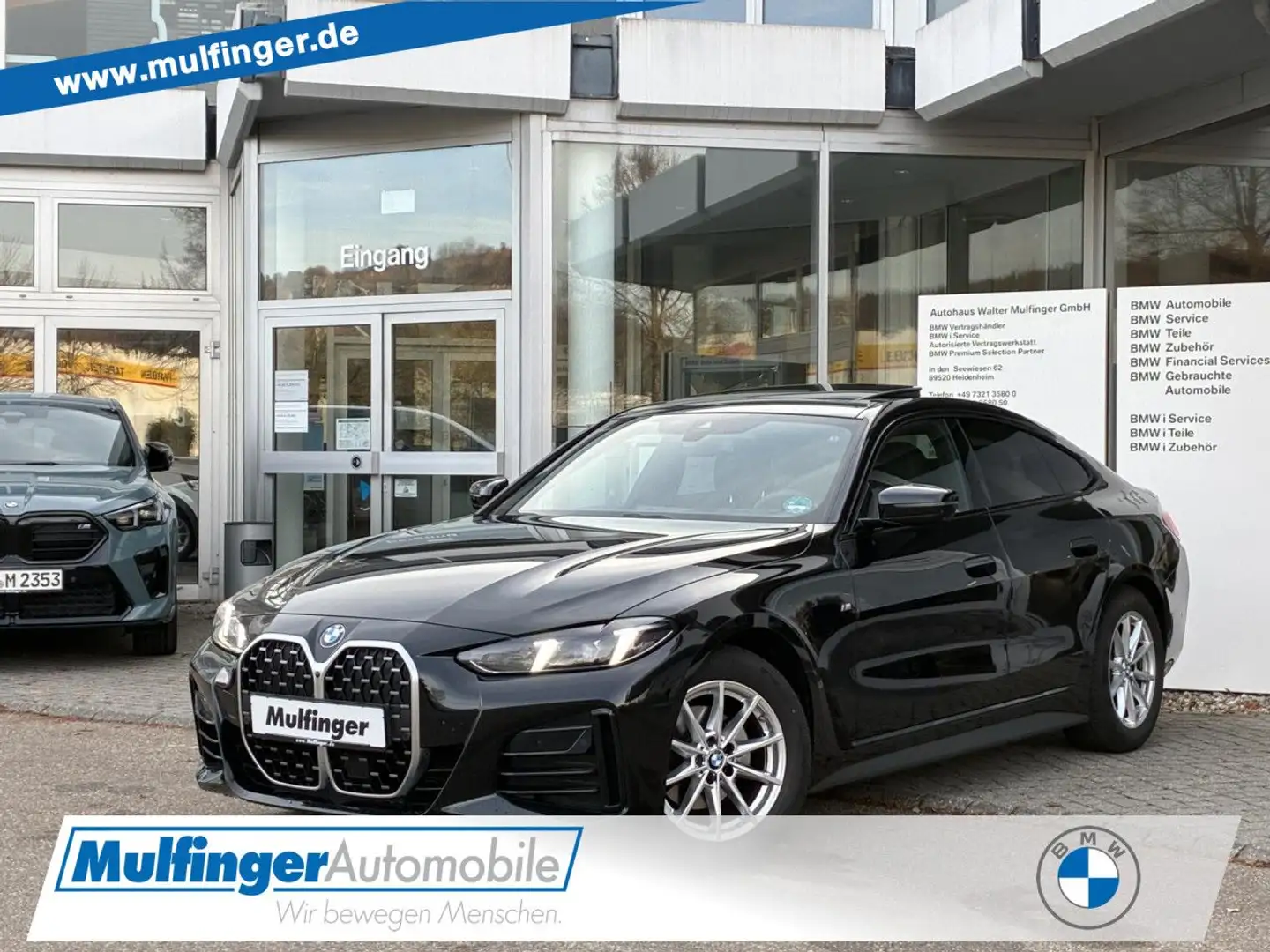 BMW 420 d GC.M Sport Leder HUD ACC SurView GlasDach LED Schwarz - 1