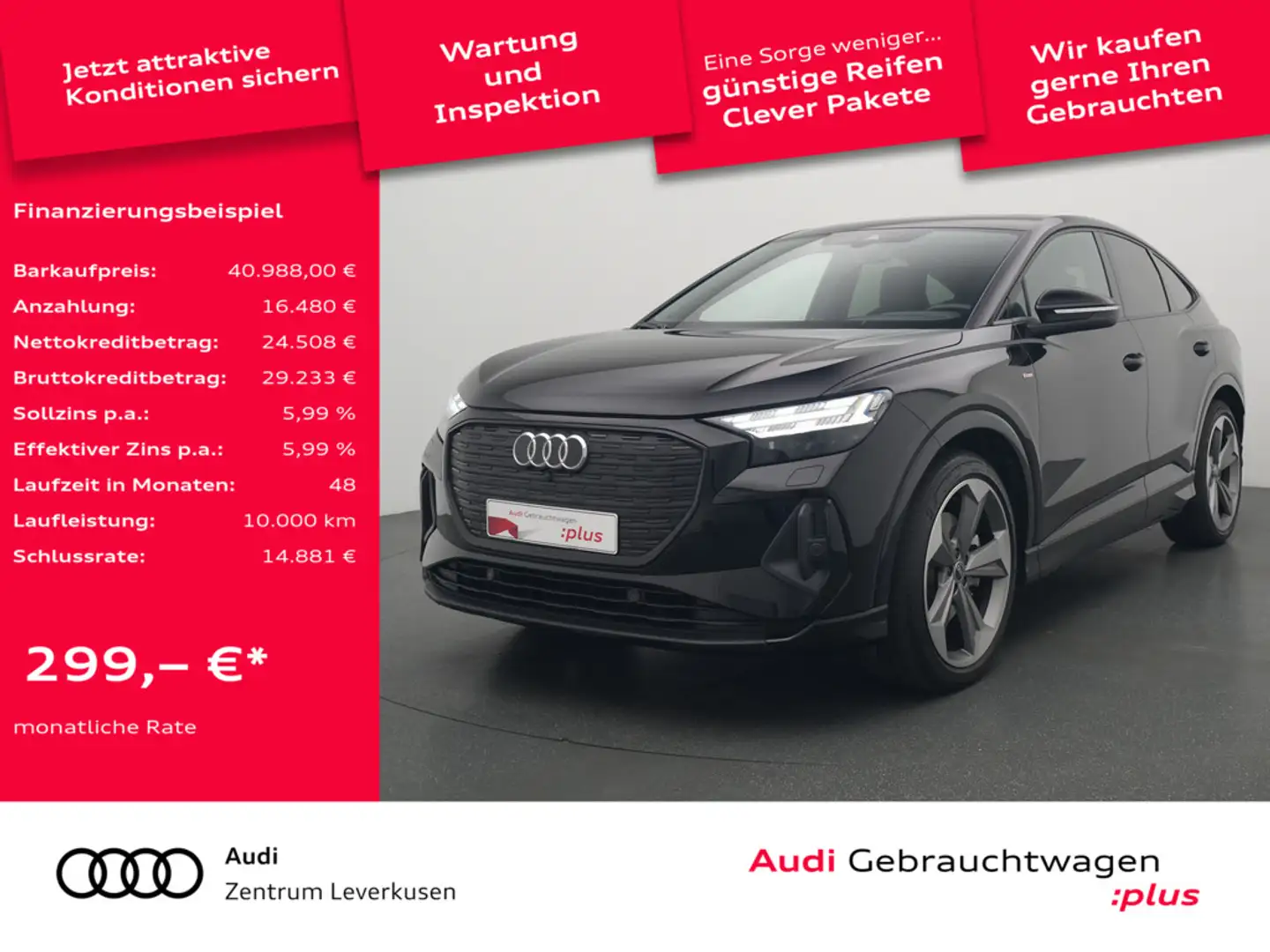 Audi Q4 e-tron Schwarz - 1