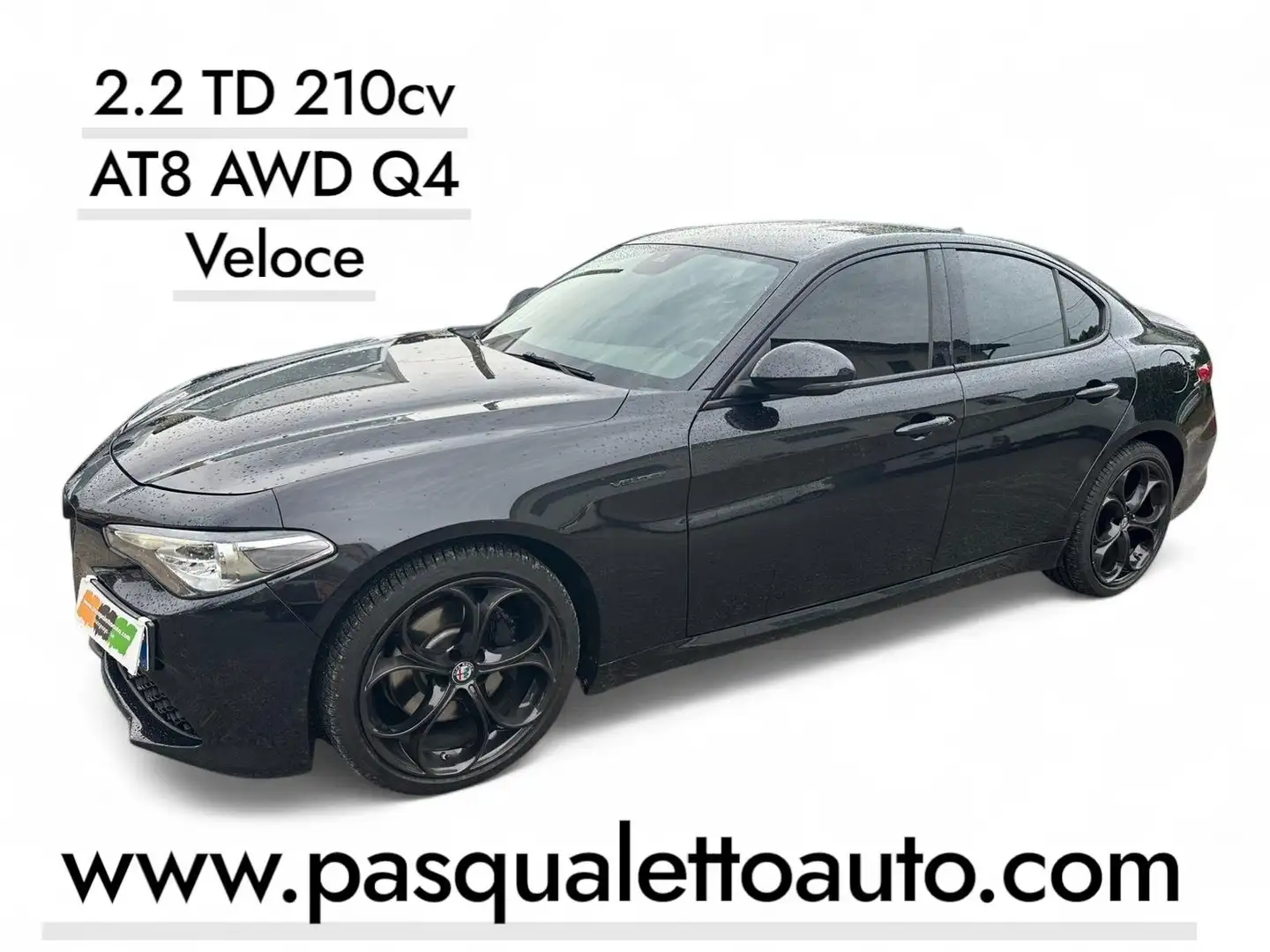 Alfa Romeo Giulia 2.2 TD 210 CV AT8 AWD Q4 Veloce Nero - 1