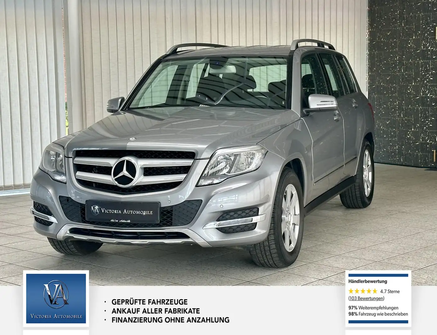 Mercedes-Benz GLK 220 CDI BlueEfficiency 4Matic 2 Hand* Scheckheft* Einp Argent - 1