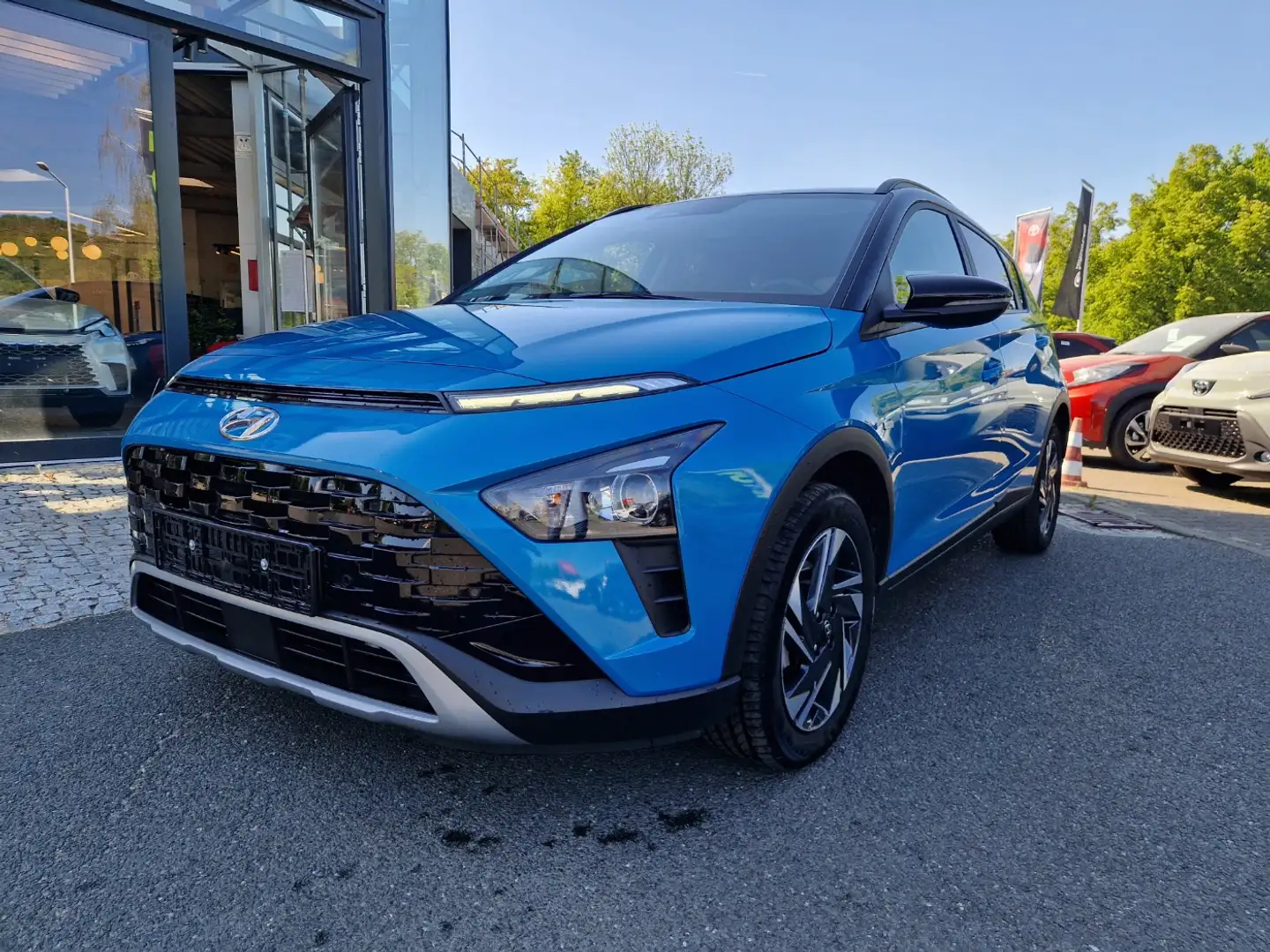 Hyundai BAYON 1.0 T-GDI Trend Navi*KAM*SHZ*DAB Blauw - 2