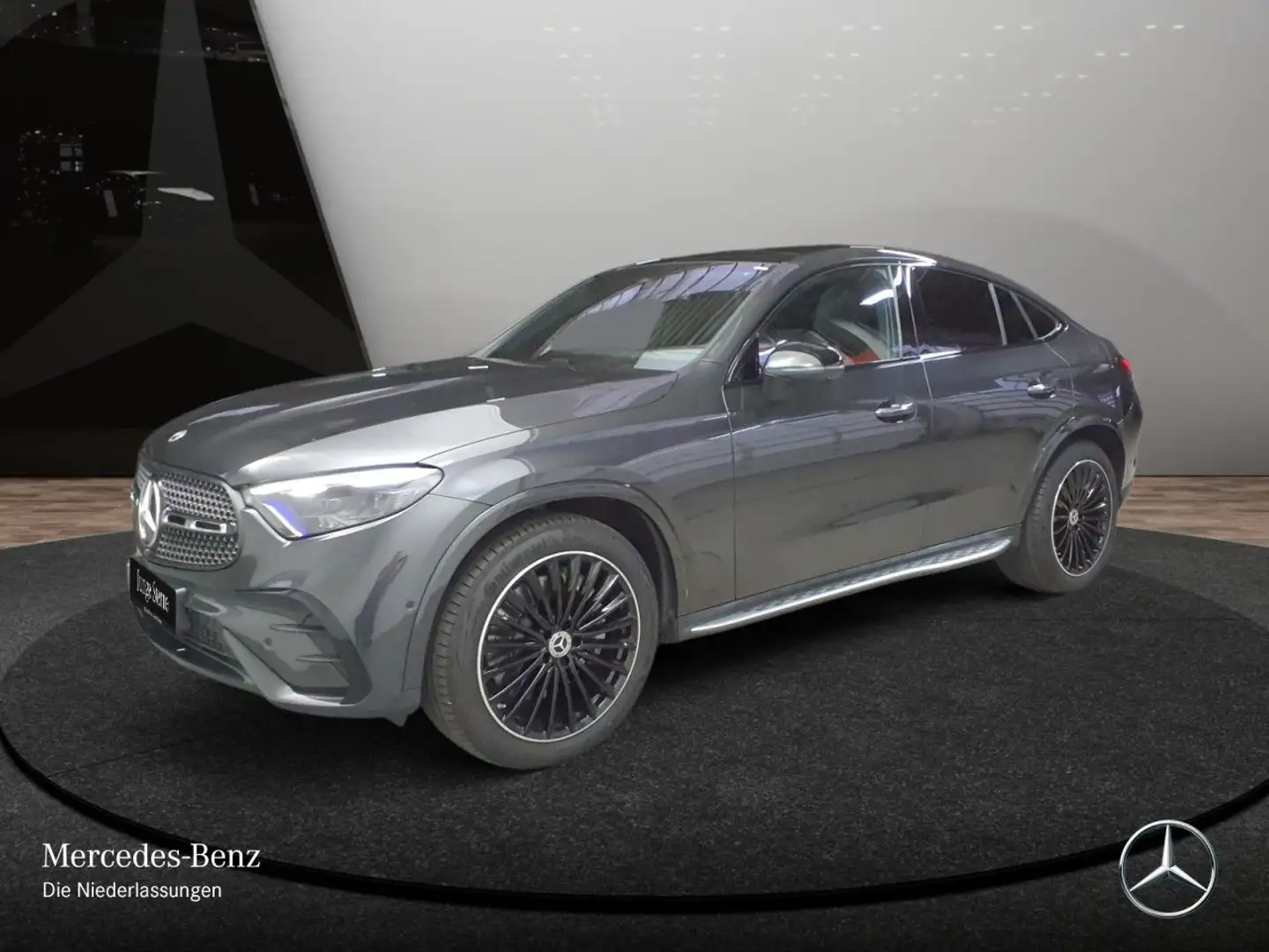 Mercedes-Benz GLC 220 d 4M AMG+NIGHT+PANO+360+TOTW+KEYLESS+9G Grau - 2