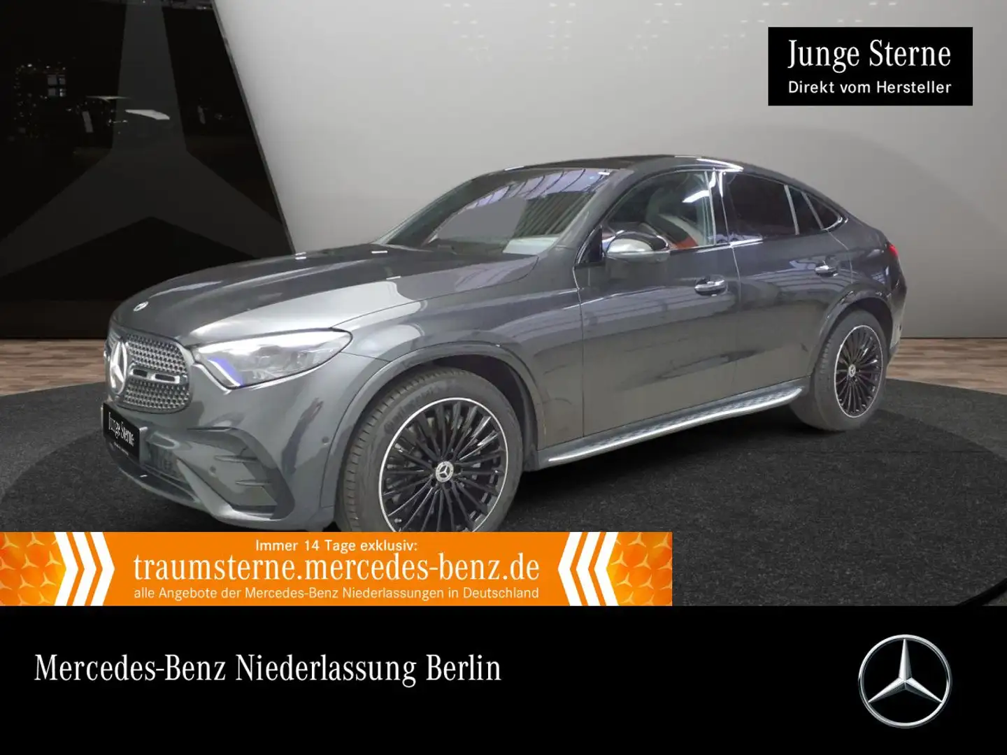 Mercedes-Benz GLC 220 d 4M AMG+NIGHT+PANO+360+TOTW+KEYLESS+9G Grau - 1