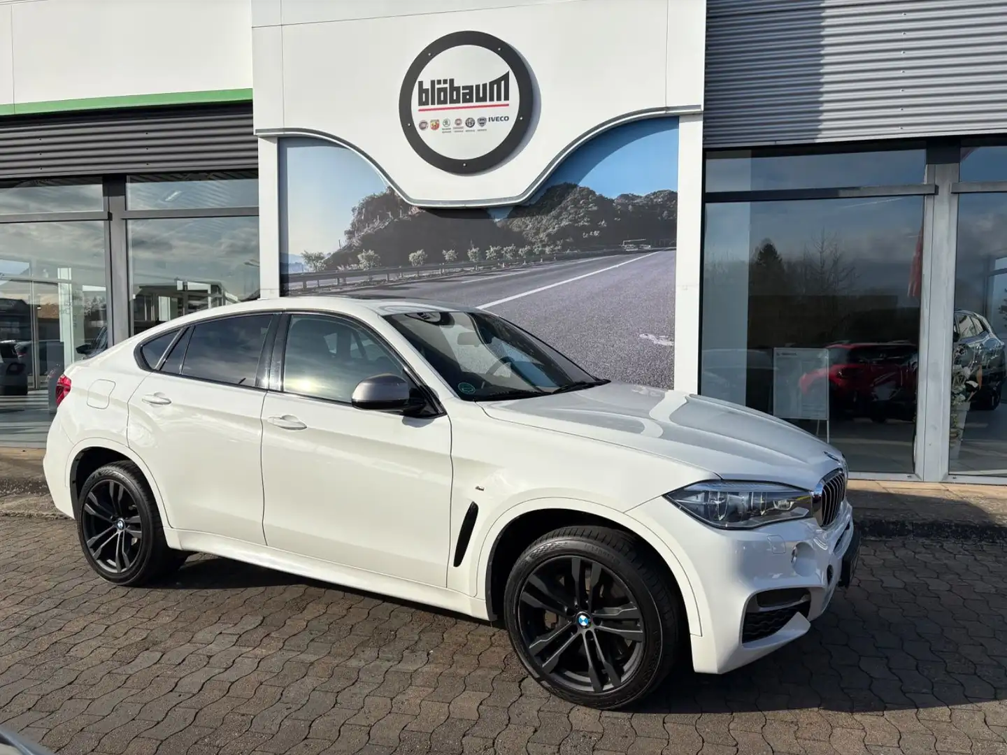 BMW X6 M50 d AHK HUD H&KRFK 360° AT Motor uvm. Weiß - 1