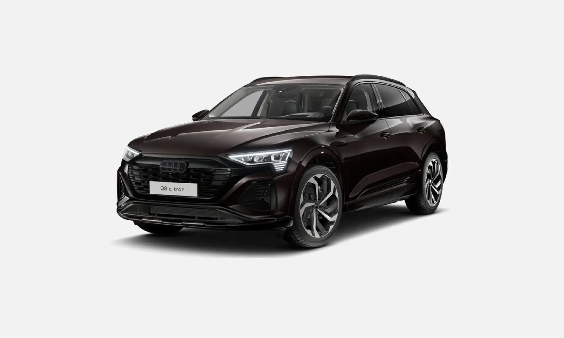 Audi Q8 e-tron 55 S LINE+AHK+HEAD UP+HD MATRIX+SPORTS Brązowy - 2