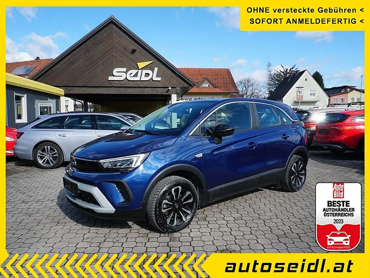 Opel Crossland 1,2 Turbo Elegance *2022er+NAVI+KAMERA* Blau - 1