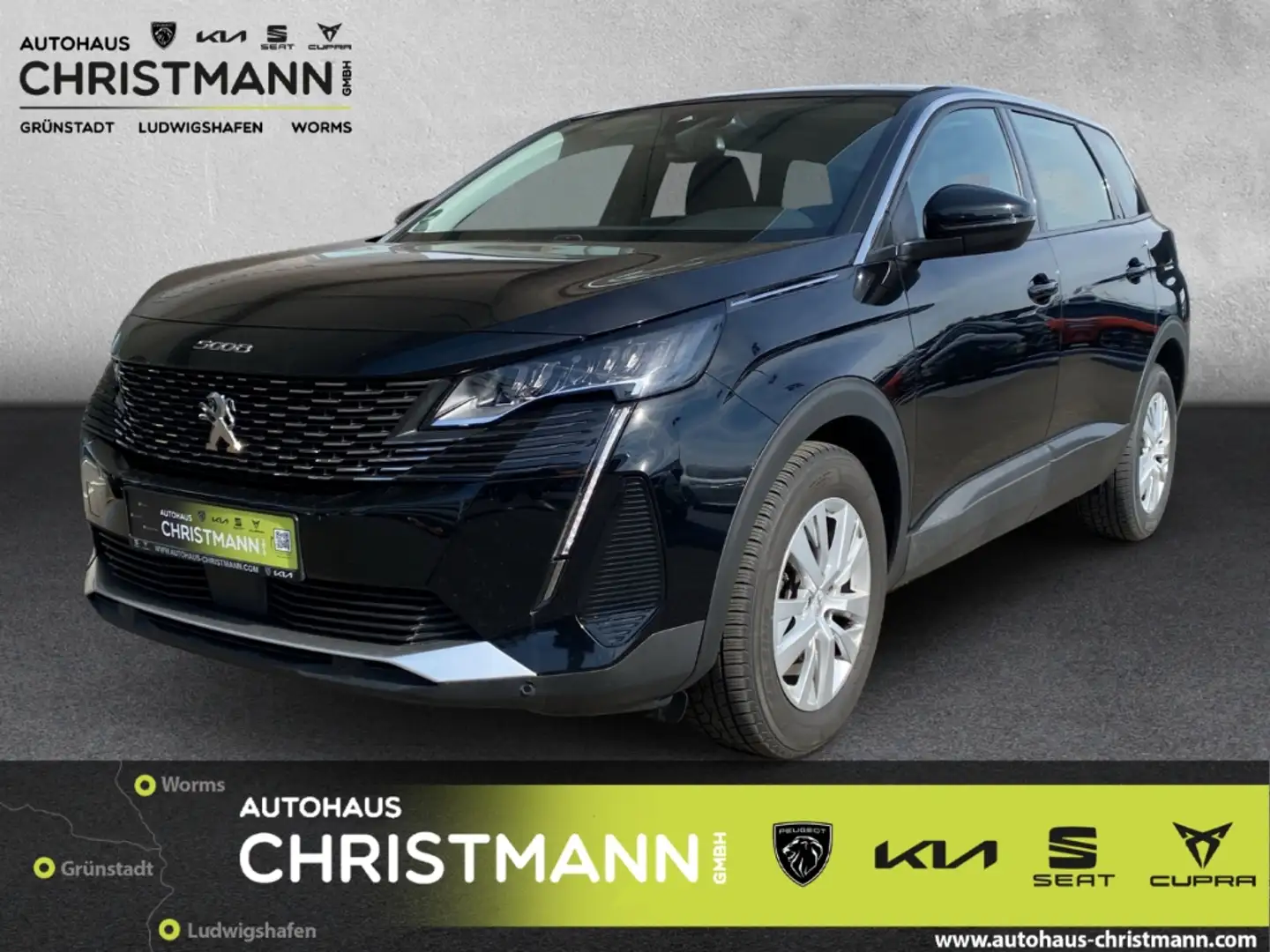 Peugeot 5008 Active Pack 1.5 BlueHDi 130 *Sitzheizung* *Rückfah Schwarz - 1
