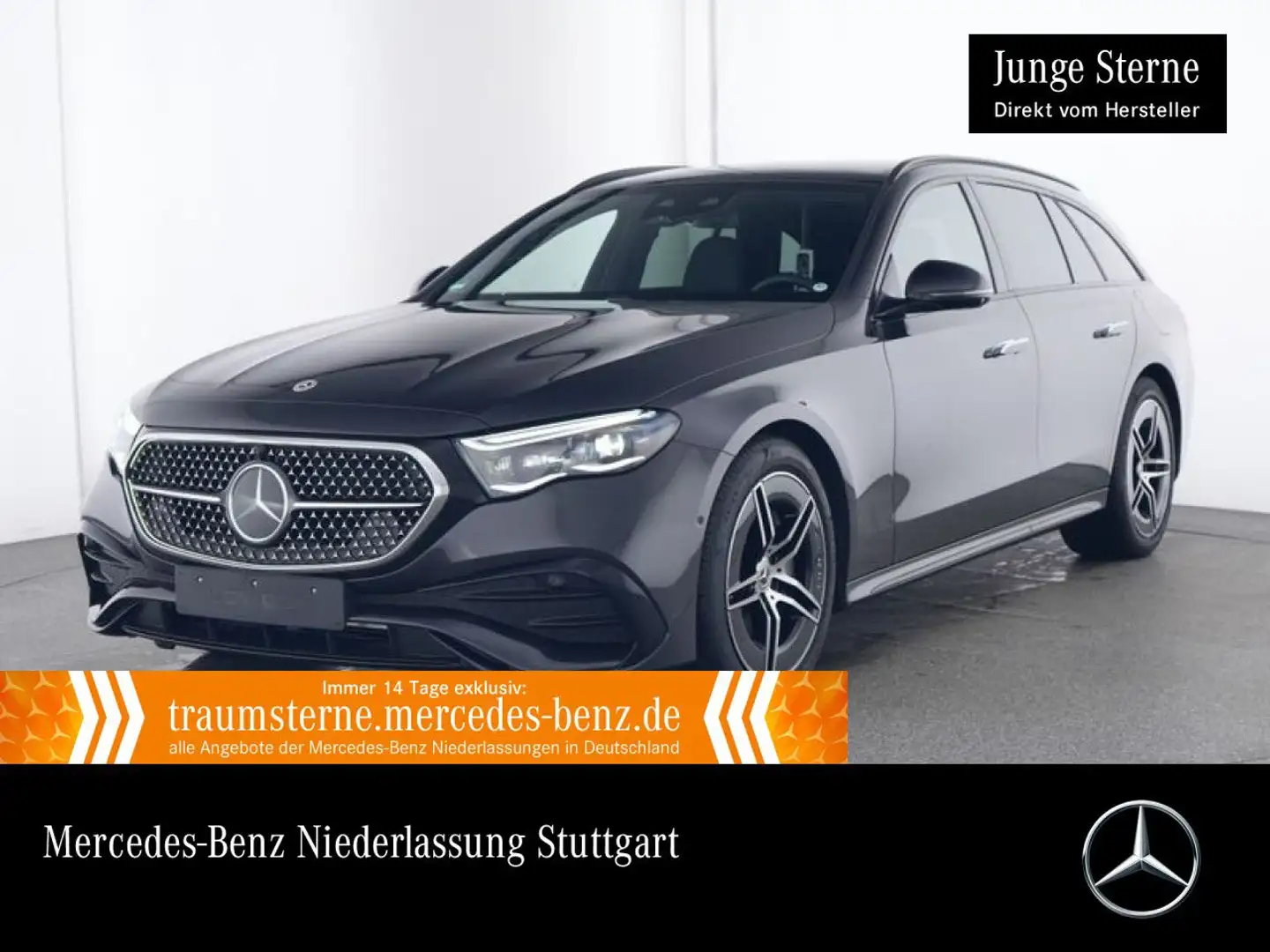 Mercedes-Benz E 300 de T 4M Hybrid AMG Fahrass 360° Pano Distr. Grau - 1