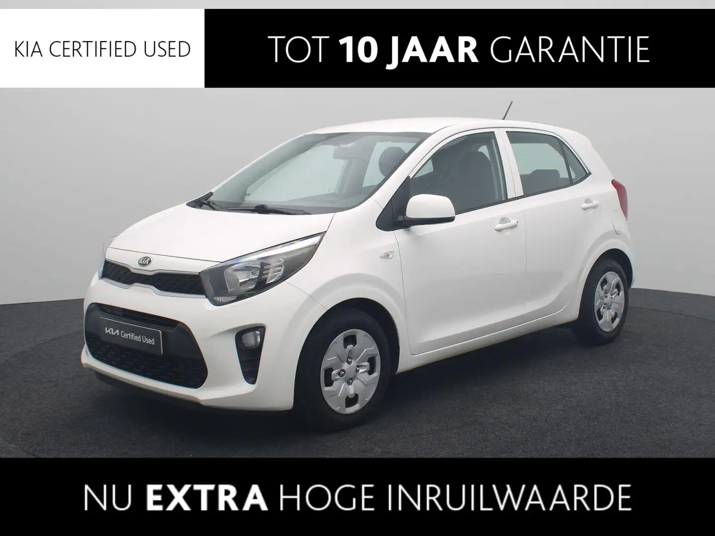 Kia Picanto 1.0 CVVT EconomyPlusLine Airco | Centrale deurverg Blanc - 1