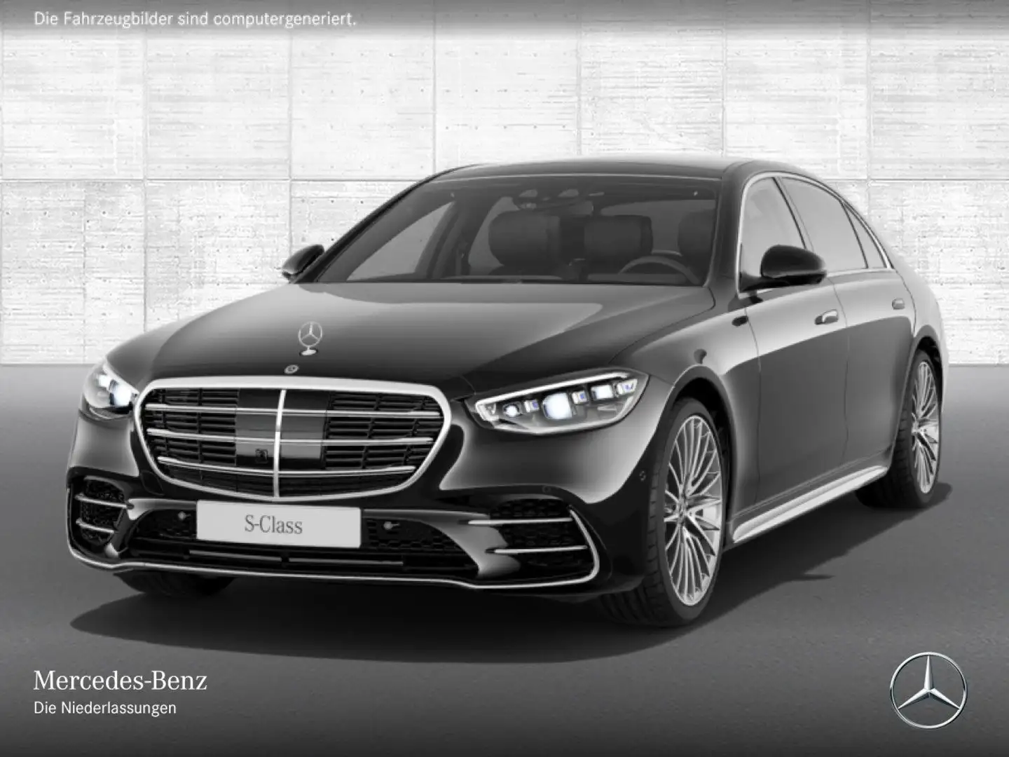 Mercedes-Benz S 450 d L 4M AMG+PANO+DIGITAL-L+BURMESTER3D+STHZG Negro - 2