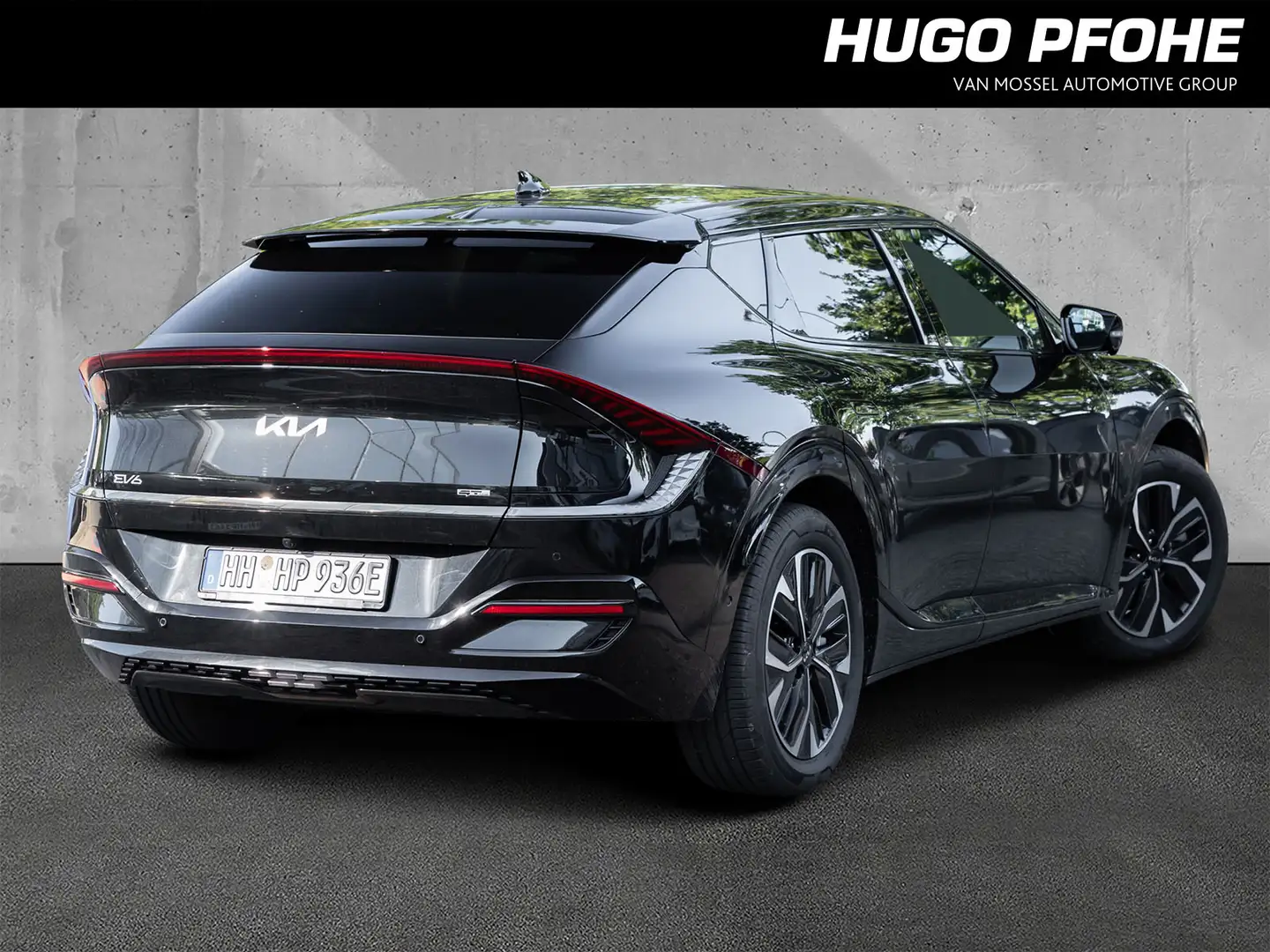 Kia EV6 Paket GT-Line/ Navi/ Klima/ ACC/ Alu/ belüftete Si Schwarz - 2