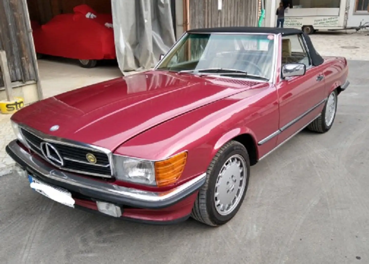 Mercedes-Benz SL 560 Roadster-Cabriolet Kırmızı - 2