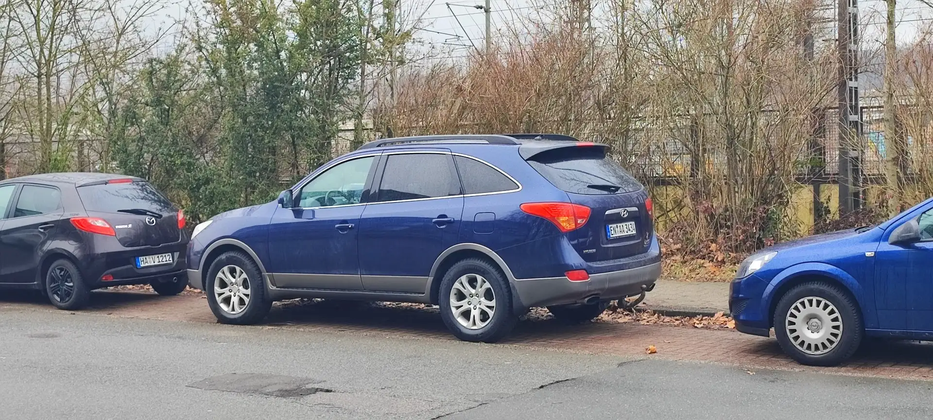Hyundai iX55 239 PS V6 Diesel • Allrad • Automatik • Unfallfrei Blau - 1