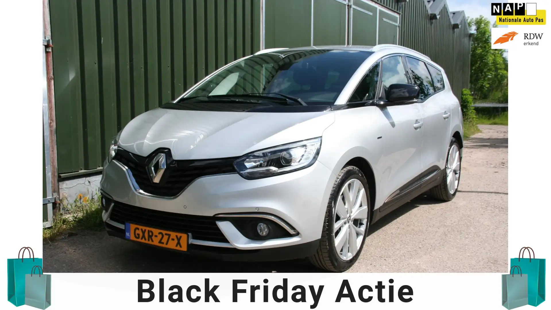 Renault Grand Scenic 1.3 TCe Limited 7persoons, AIRCO, NAVIGATIE, VERBR Silber - 1