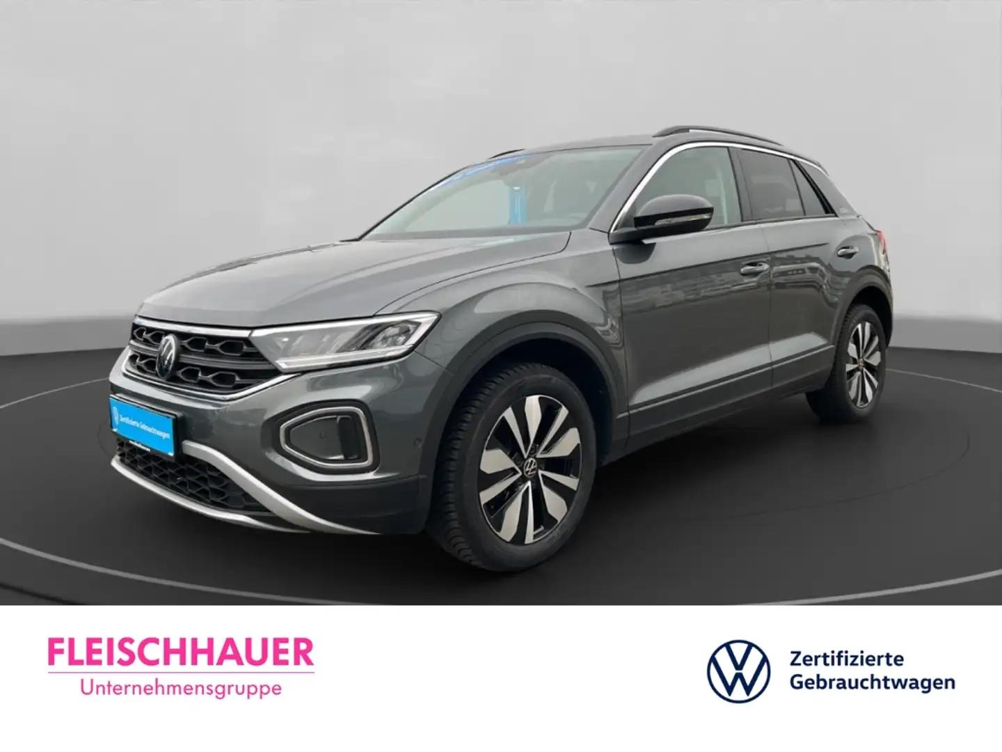 Volkswagen T-Roc Goal 1.0 Life+LED+ACC+SHZ+KLIMAAUT+NAVI Grau - 1