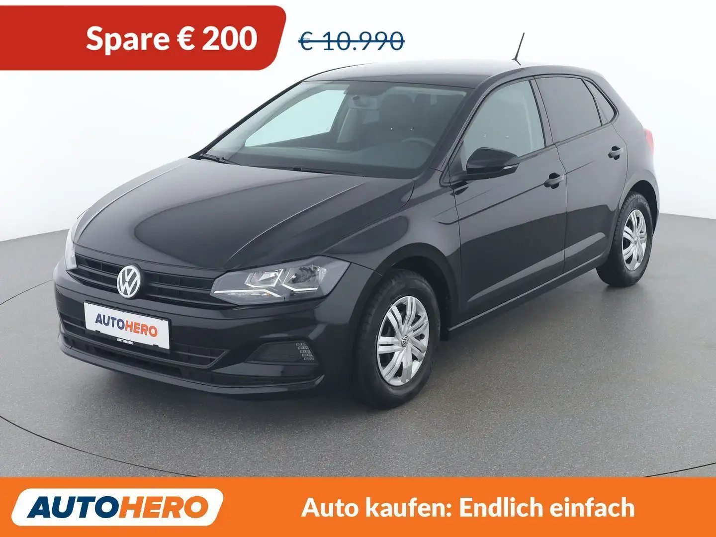 Volkswagen Polo 1.0 BMT Trend Schwarz - 1