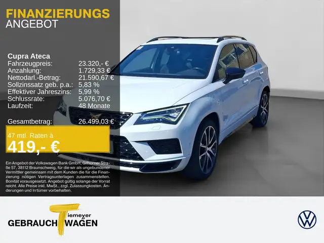 2020 Cupra Ateca in White for sale