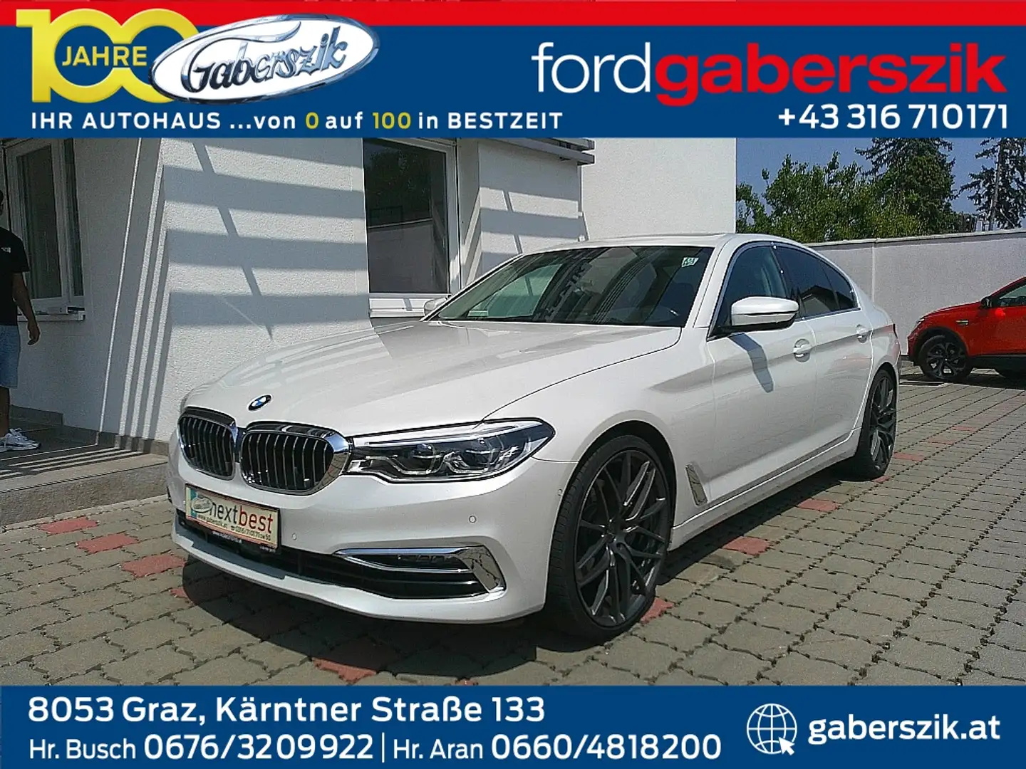 BMW 540 i Aut. Luxury Line Blanc - 1