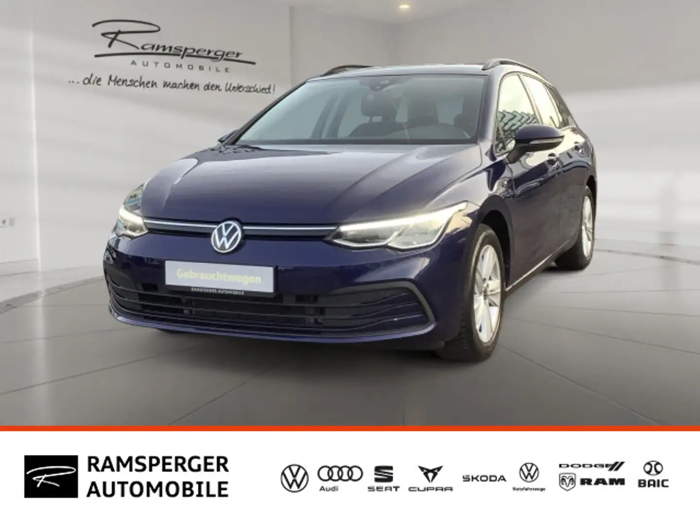 Volkswagen Golf Variant 1.5 TSI DSG Life AHK ACC LED Navi S Blau - 1