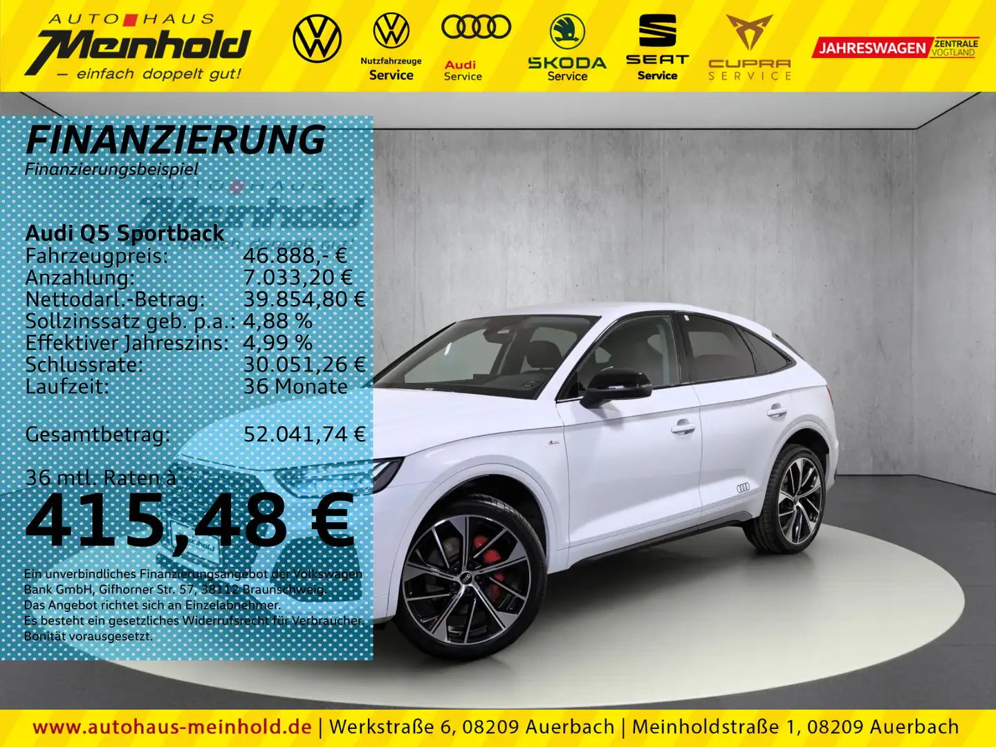 Audi Q5 edition one 50 TDI quattro tiptroni Weiß - 1