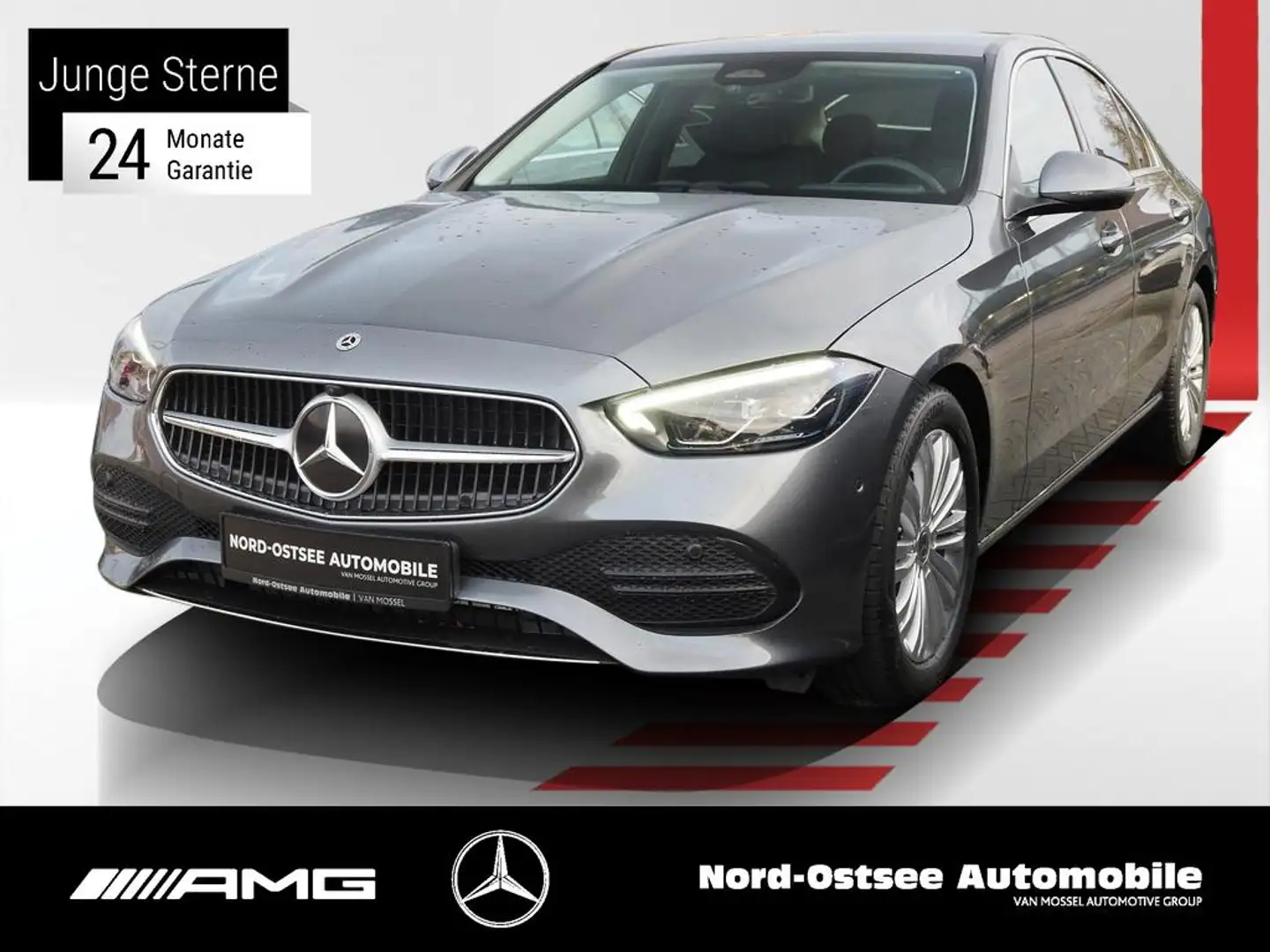 Mercedes-Benz C 180 AVANTGARDE ADV 360 LED SPUR SHZ MBUX NAVI Grau - 1