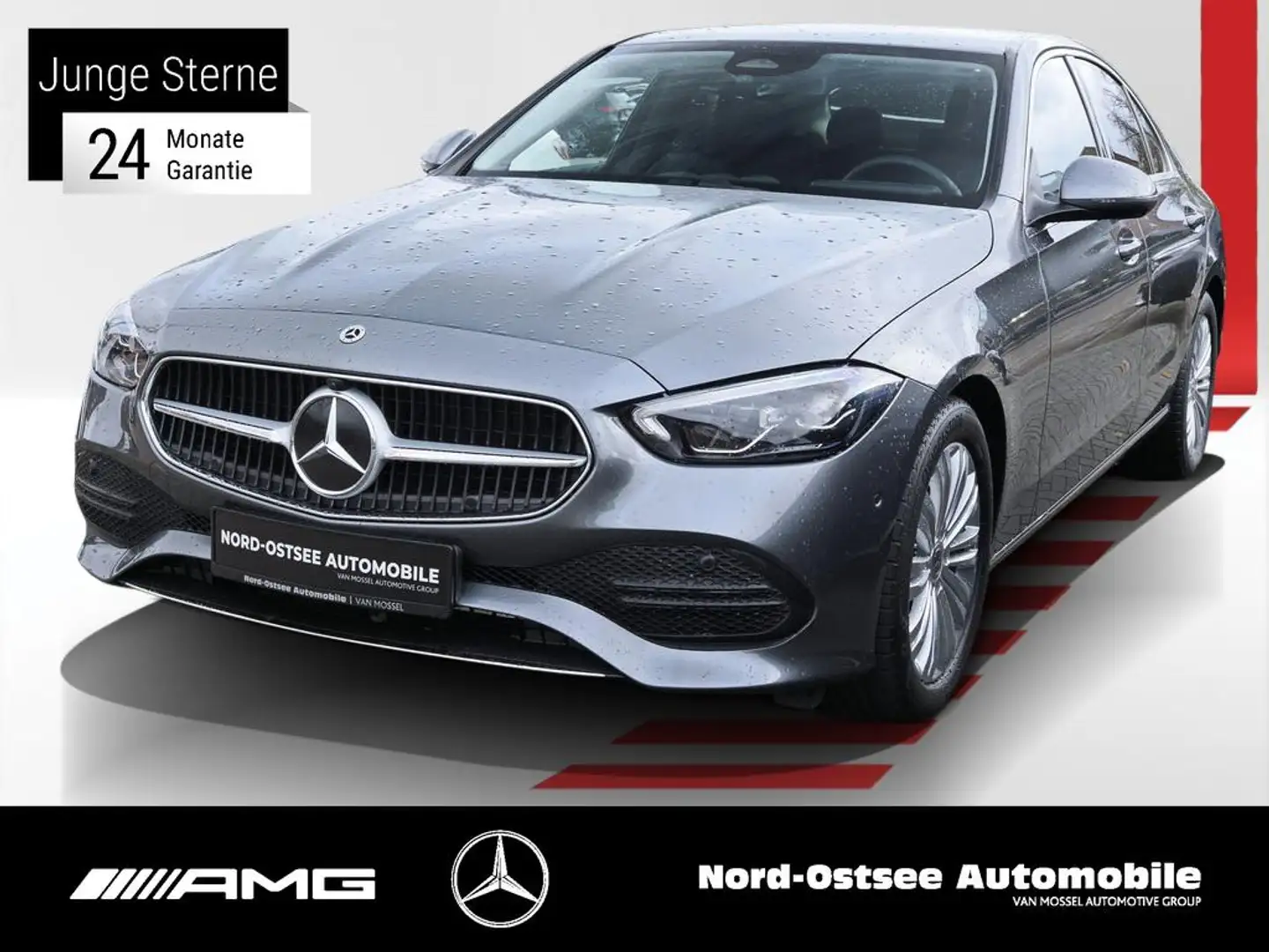 Mercedes-Benz C 180 AVANTGARDE ADV 360 LED SPUR SHZ MBUX NAVI Grau - 1