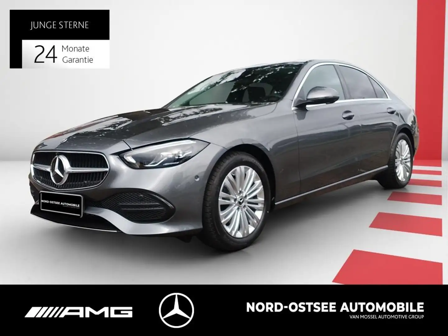 Mercedes-Benz C 180 AVANTGARDE ADV 360 LED SPUR SHZ MBUX NAVI Gris - 1