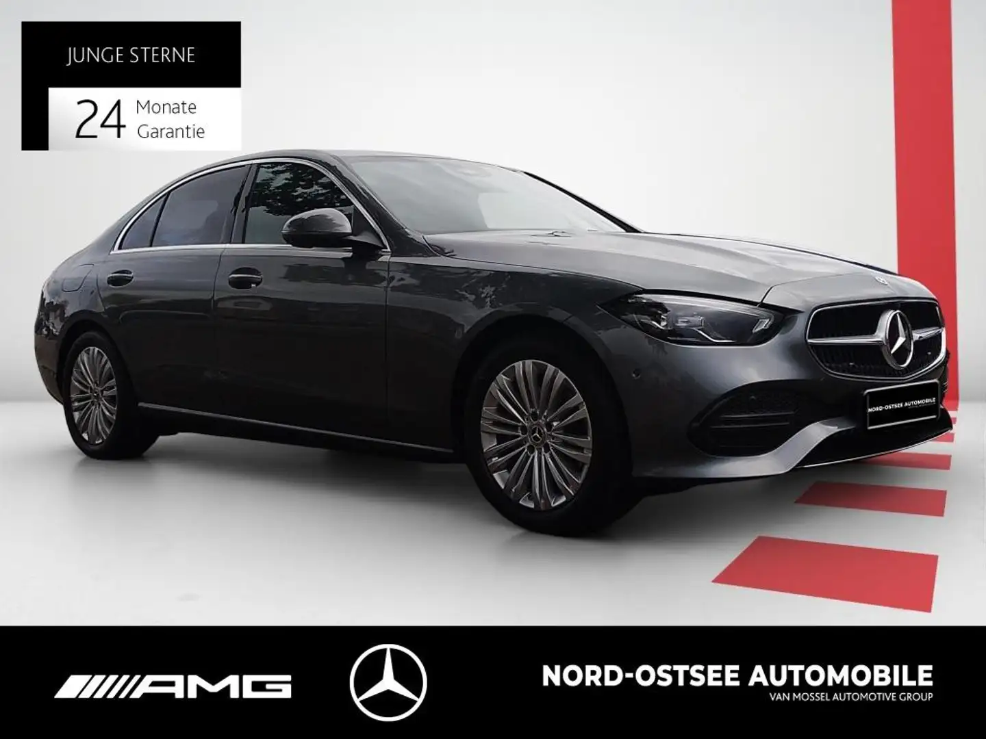 Mercedes-Benz C 180 AVANTGARDE ADV 360 LED SPUR SHZ MBUX NAVI Gris - 2