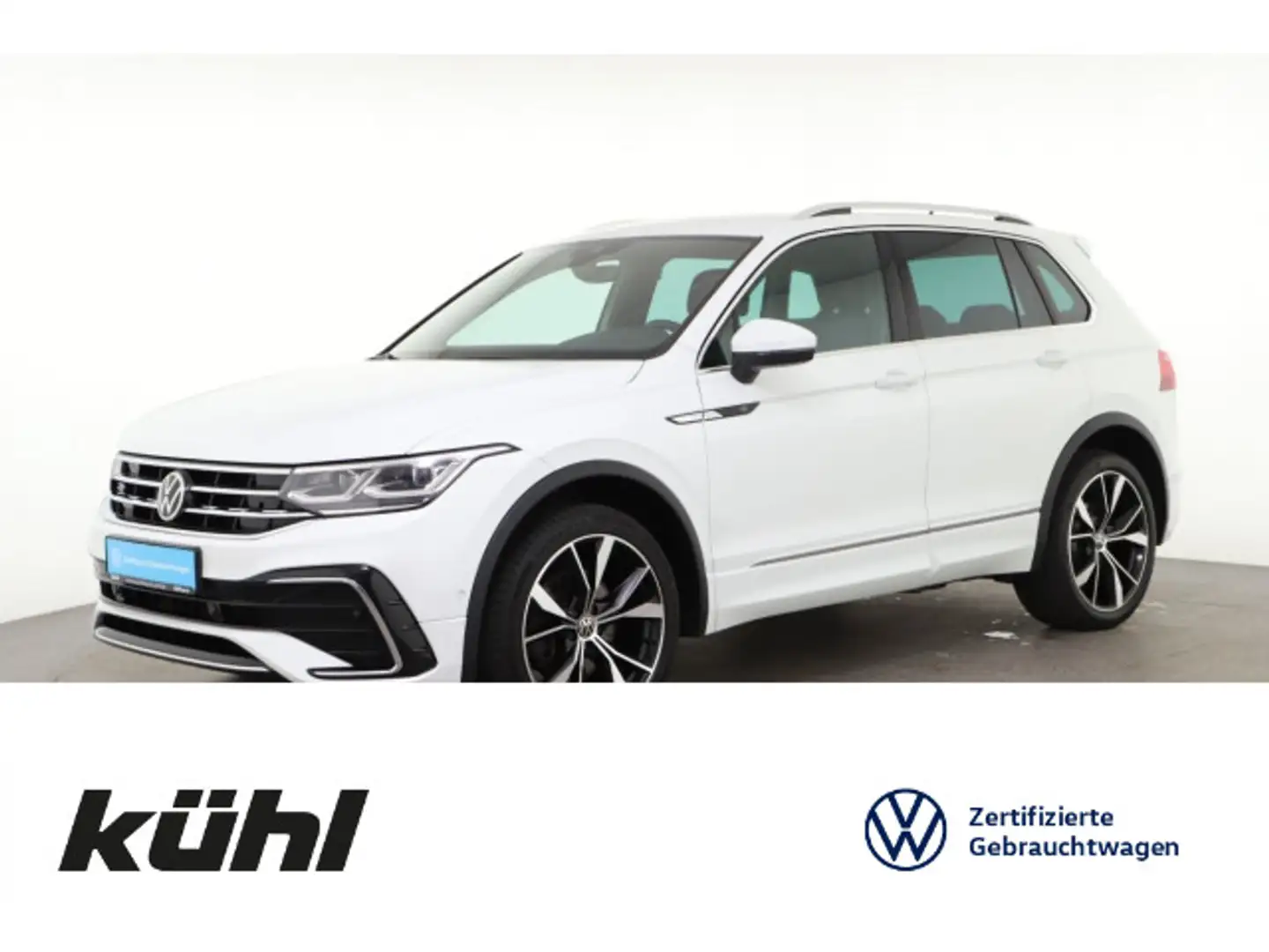 Volkswagen Tiguan 2.0 TDI 4M DSG R line IQ.Light ACC DCC Ka Weiß - 1
