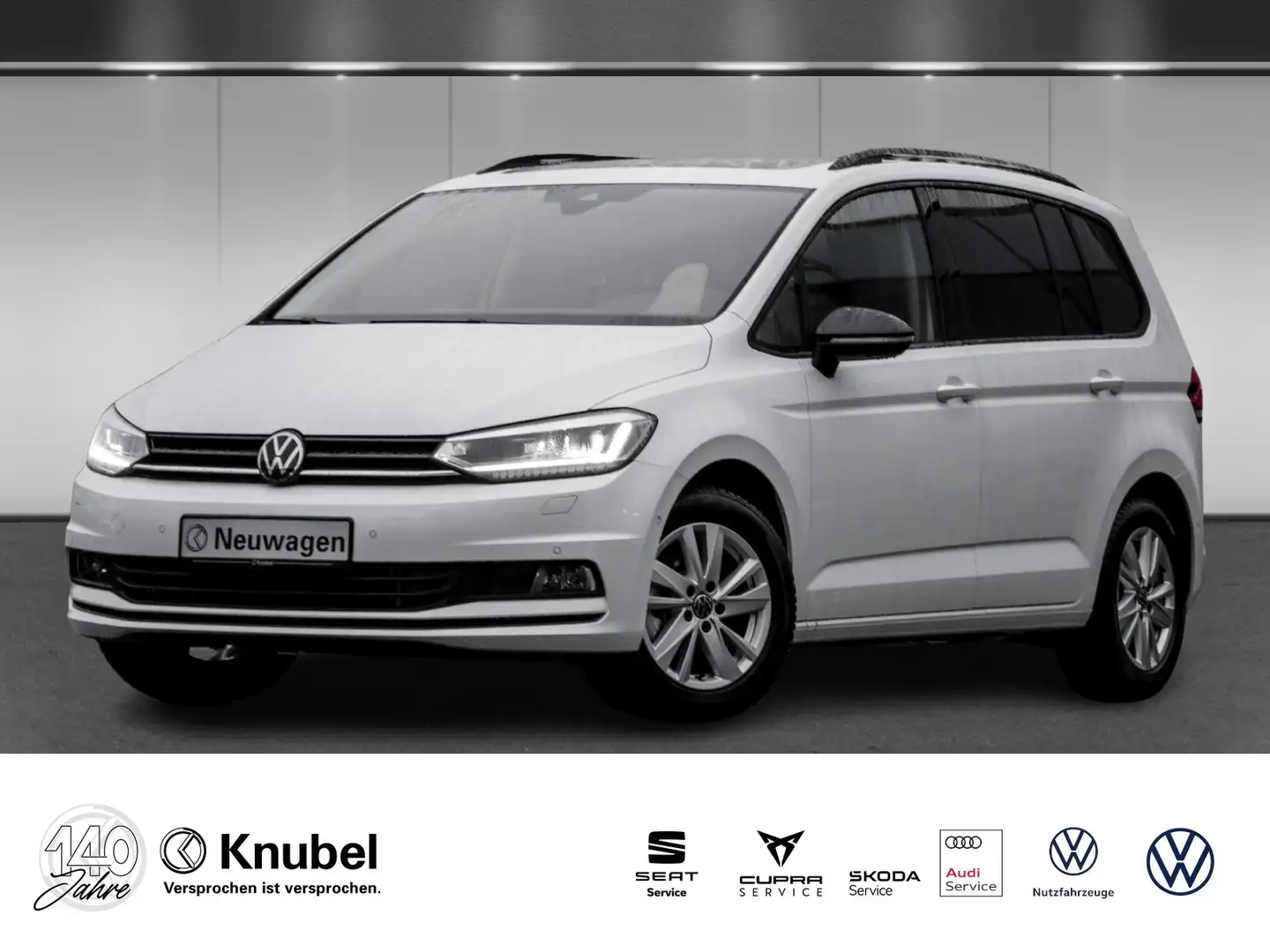 Volkswagen Touran Highline 1.5 TSI DSG LED Navi Standh. AHK Pano ... Белый - 1