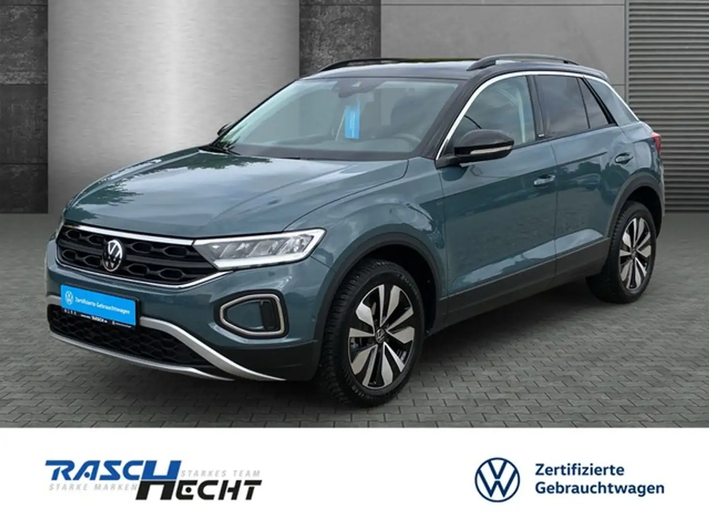 Volkswagen T-Roc Move 1.5 TSI*LED*NAVI*SHZ*5 J. GAR* Bleu - 1
