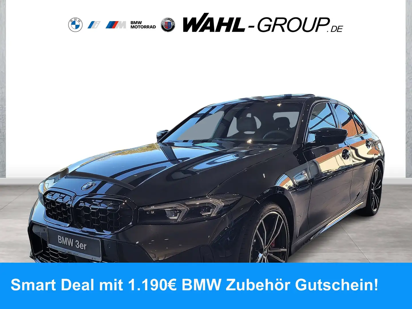 BMW 340 M340d xDrive M Sport Pro Glasdach HeadUp Adapt LED Schwarz - 1