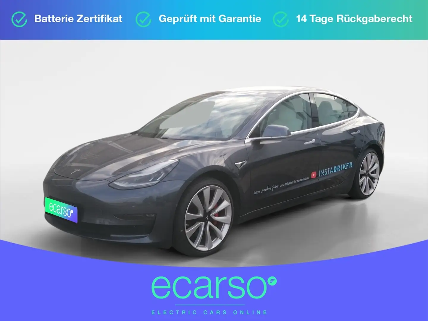 Tesla Model 3 Performance Silber - 1