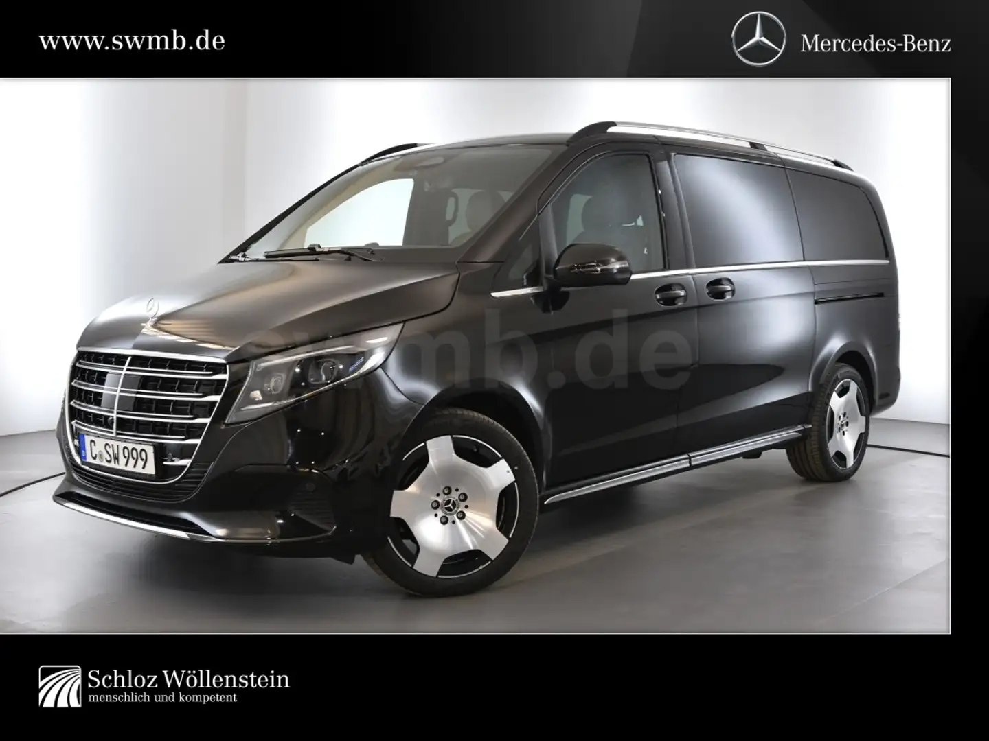 Mercedes-Benz V 300 4x4 EXCLUSIVE MBeam*Sthzg*MBUX*Pano*AHK2,5 Schwarz - 1