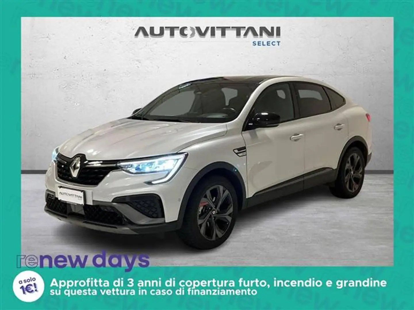 Renault Arkana 1.6 E-Tech full hybrid R.S. Line145cv OK Neopatent Bianco - 1