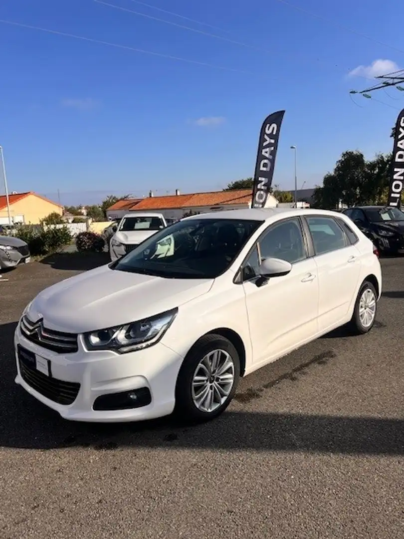 Citroen C4 1.6 BLUEHDI 120 FEEL EAT6 Blanc - 1