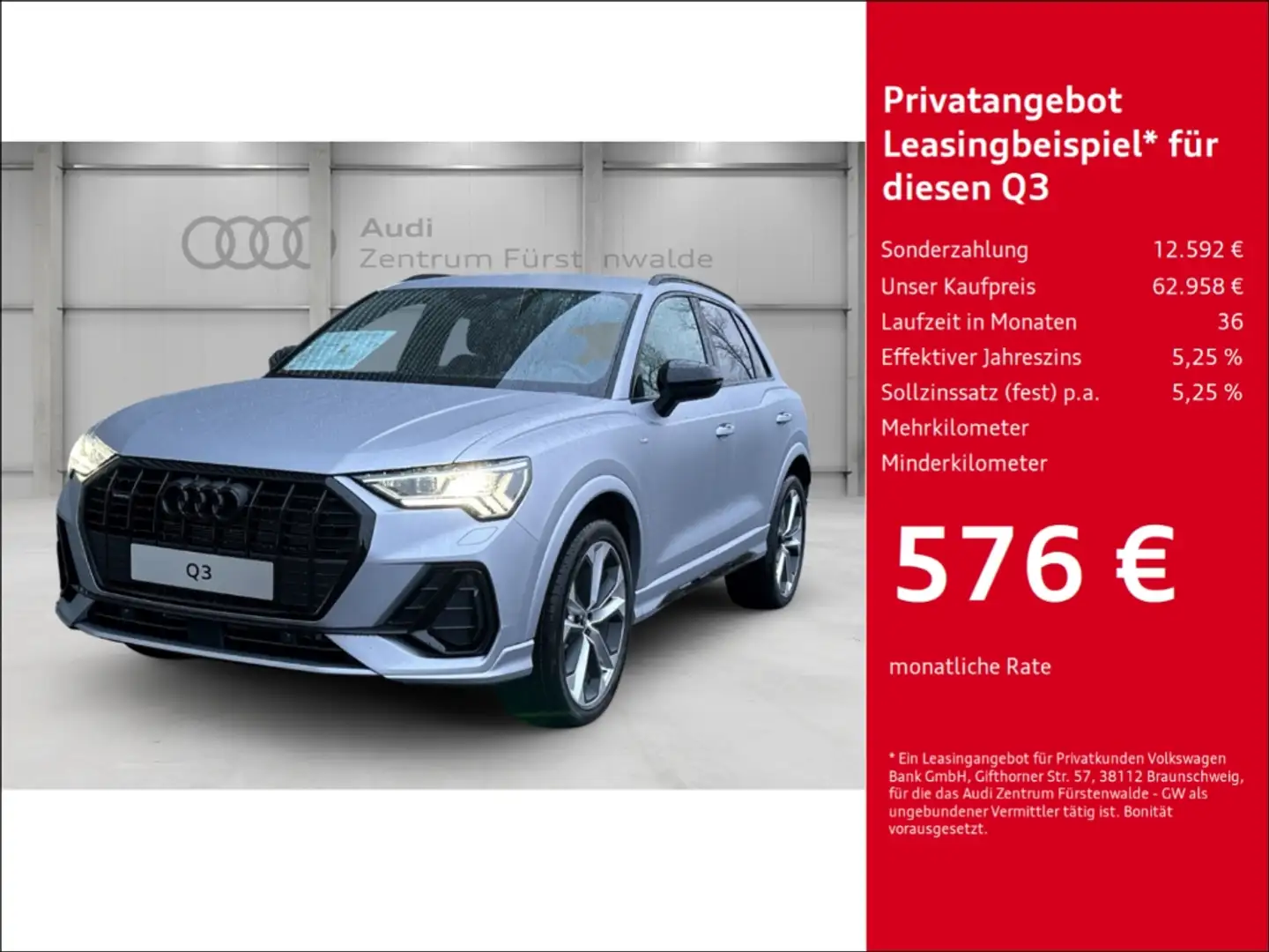 Audi Q3 S line quattro tronic 40 TDI quatt Sline+Business+ Silber - 1
