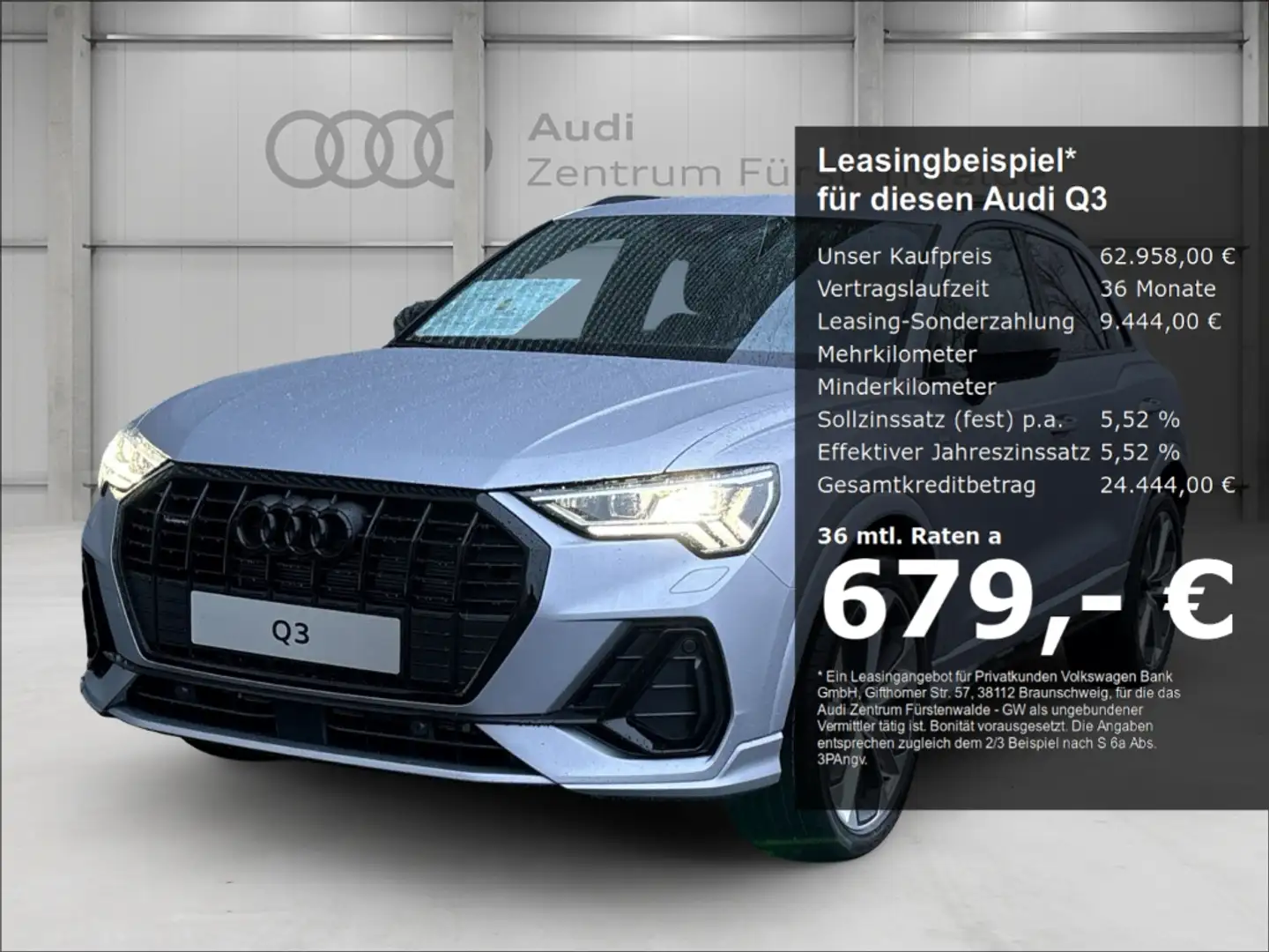 Audi Q3 S line quattro tronic 40 TDI quatt Sline+Business+ Silber - 1
