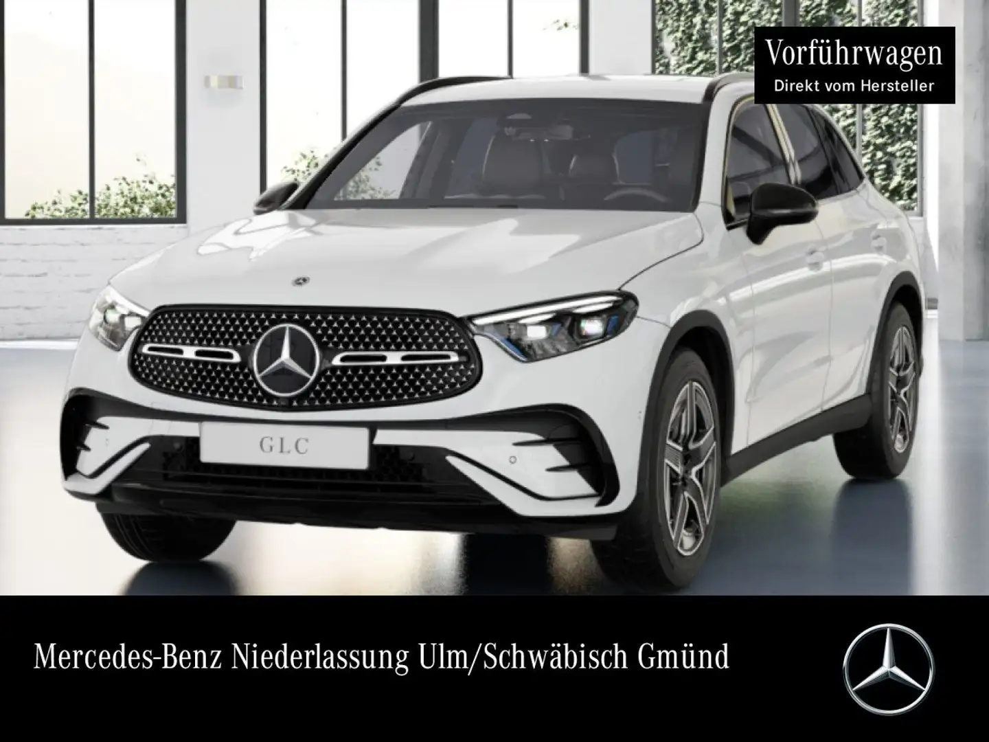 Mercedes-Benz GLC 200 4M AMG+NIGHT+AHK+KAMERA+KEYLESS+9G Weiß - 1