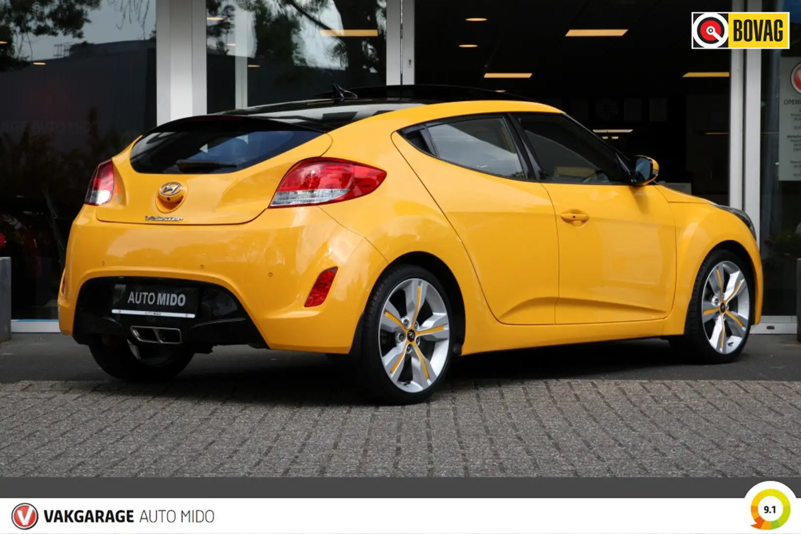 Hyundai VELOSTER 1.6 GDI i-Catcher -NLD auto- LAGE KM STAND Jaune - 2
